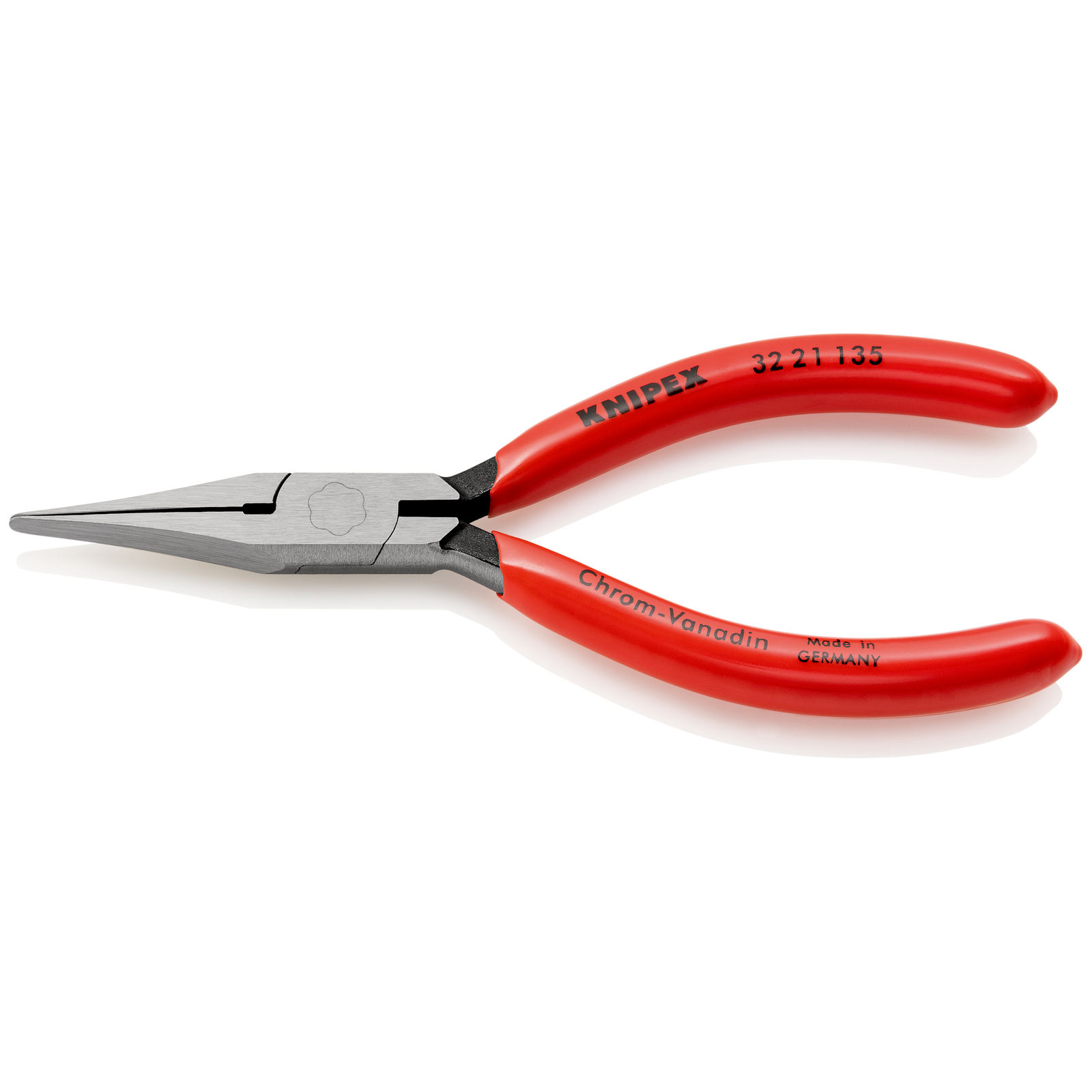 Pince de préhension ou d'ajustage - Becs plats - 135mm - Gainage PVC KNIPEX - 3221135