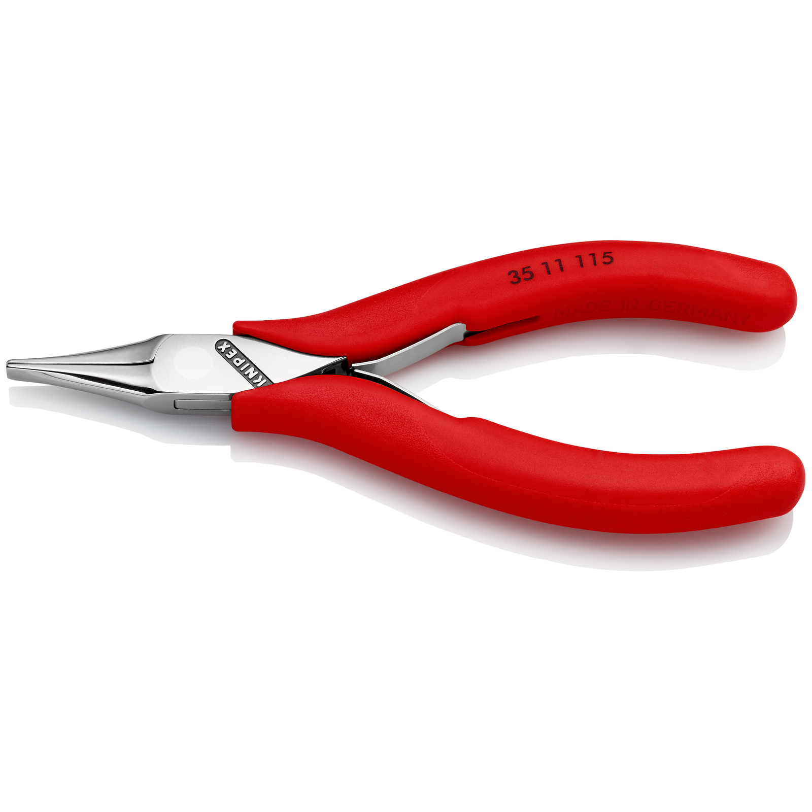 Pince de préhension - Becs plats lisses - 115mm - Gainage PVC - Polie miroir KNIPEX - 3511115