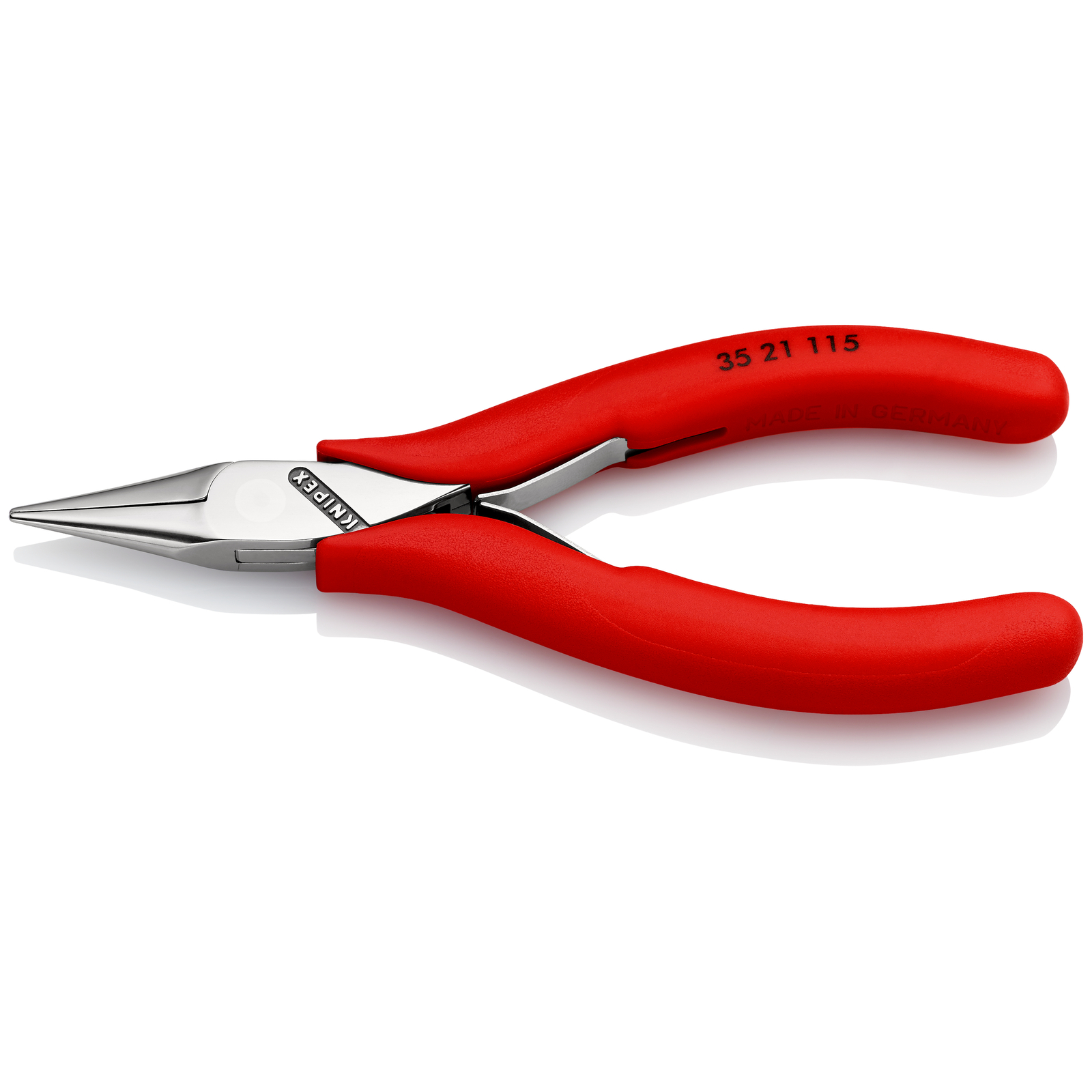 Pince de préhension - Becs demi-ronds lisses - 115mm Gainage PVC - Polie miroir KNIPEX - 3521115
