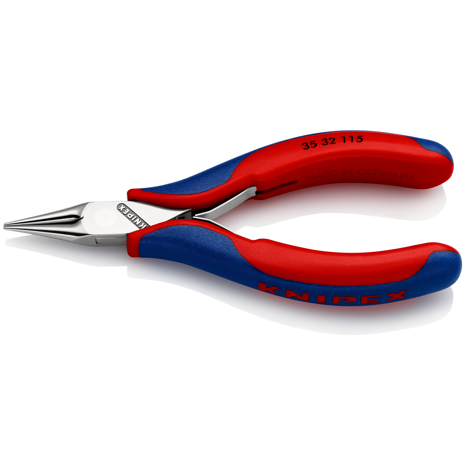 Pince de préhension - Becs ronds lisses - 115mm - Bi-matière - Polie miroir KNIPEX - 3532115