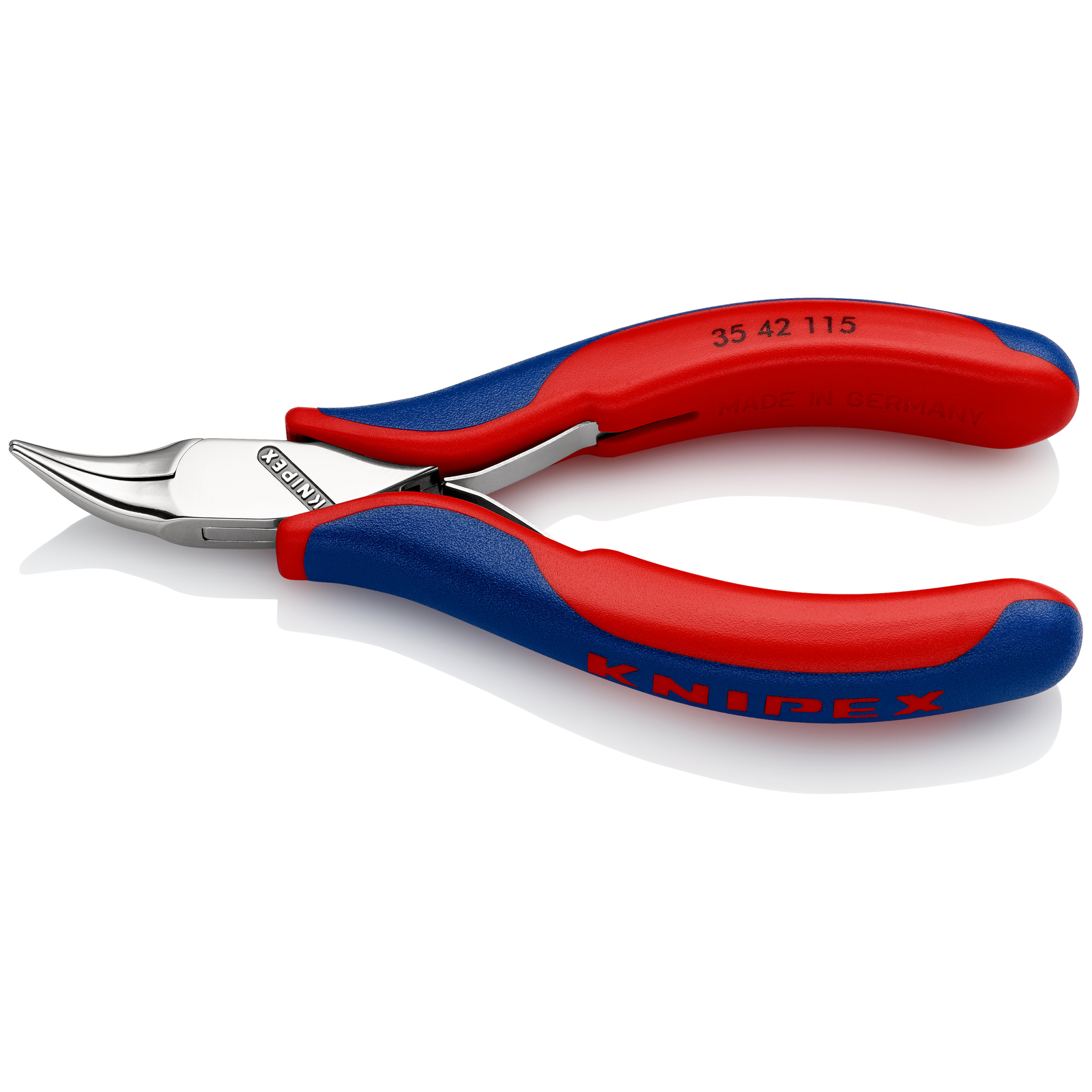 Pince de préhension - Becs plats lisses 45° - 115mm - Bi-matière - Polie miroir KNIPEX - 3542115