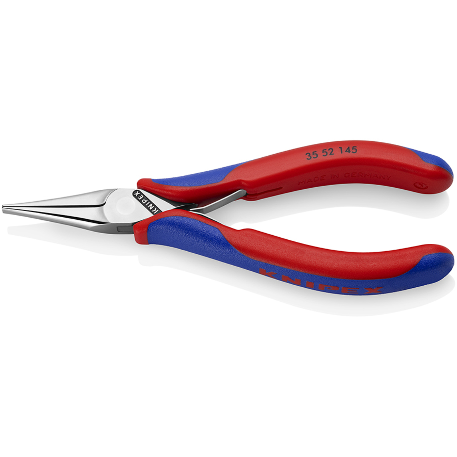 Pince de préhension - Becs plats lisses - 145mm - Ganiage bi-matière KNIPEX - 3552145