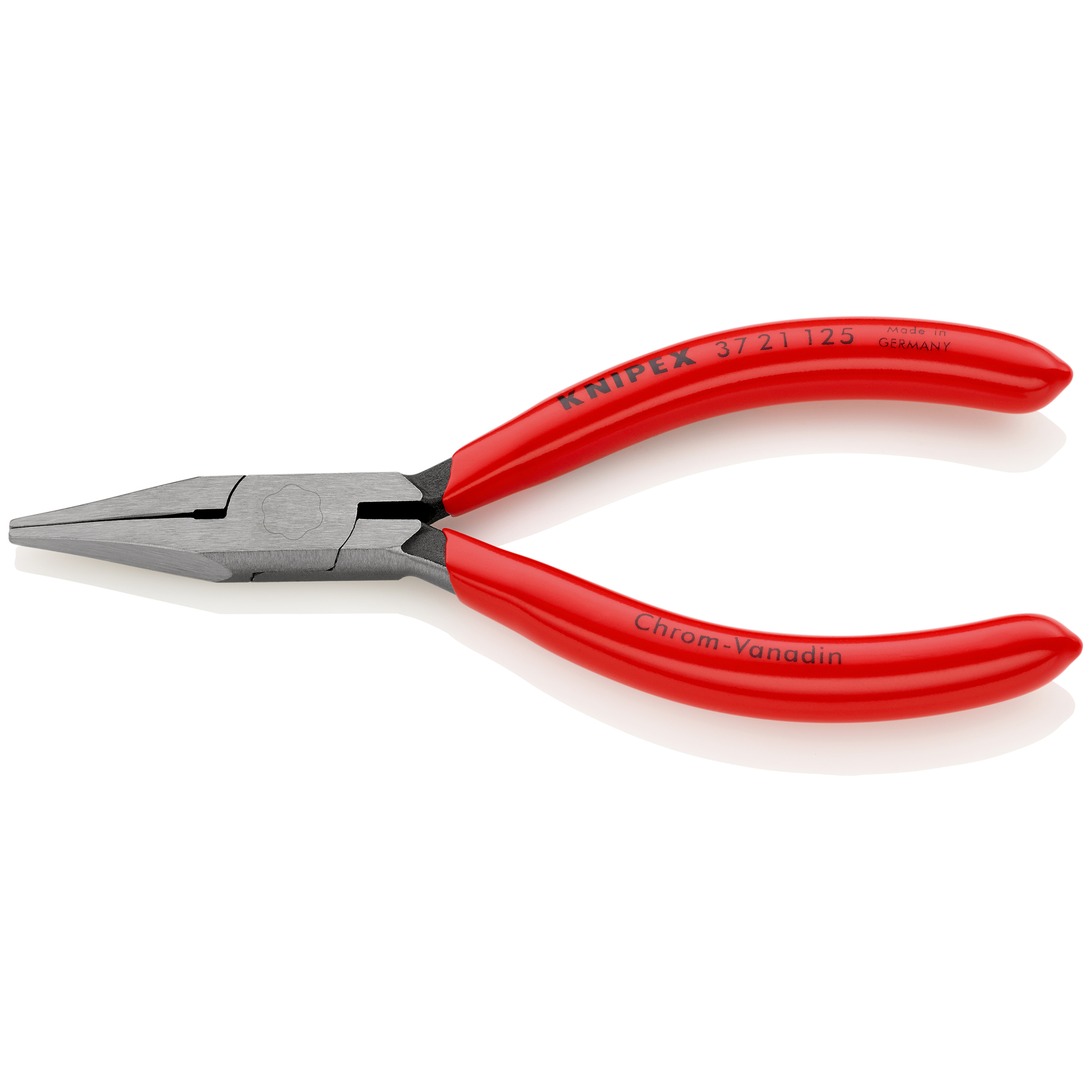 Pince de préhension mécanique de précision - Becs plats - 125mm - Gainage PVC KNIPEX - 3721125