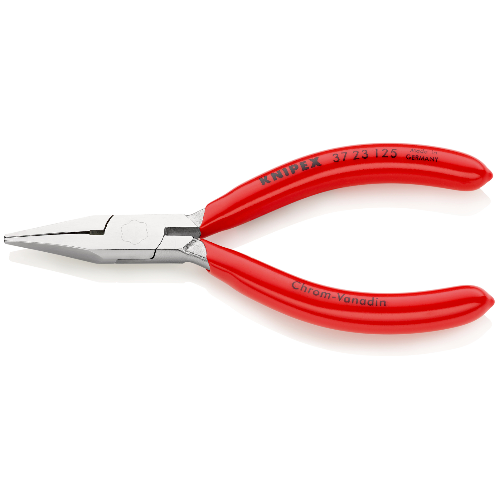 Pince de préhension mécanique de précision Becs plats 125mm Gainage PVC Chromée KNIPEX - 3723125