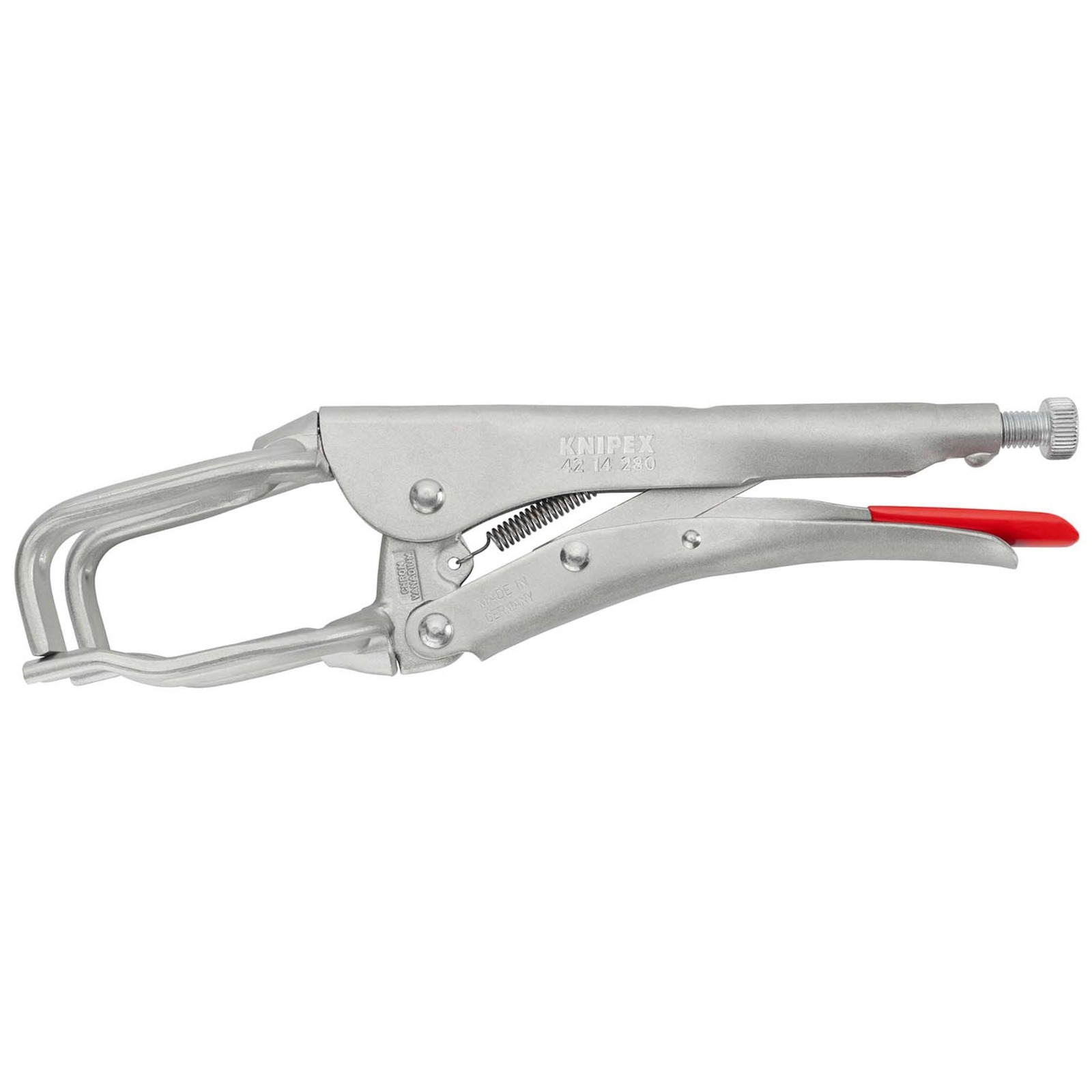 Pince-étau à souder - 280mm - Zinguée brillante - Capacité 65mm KNIPEX - 4214280