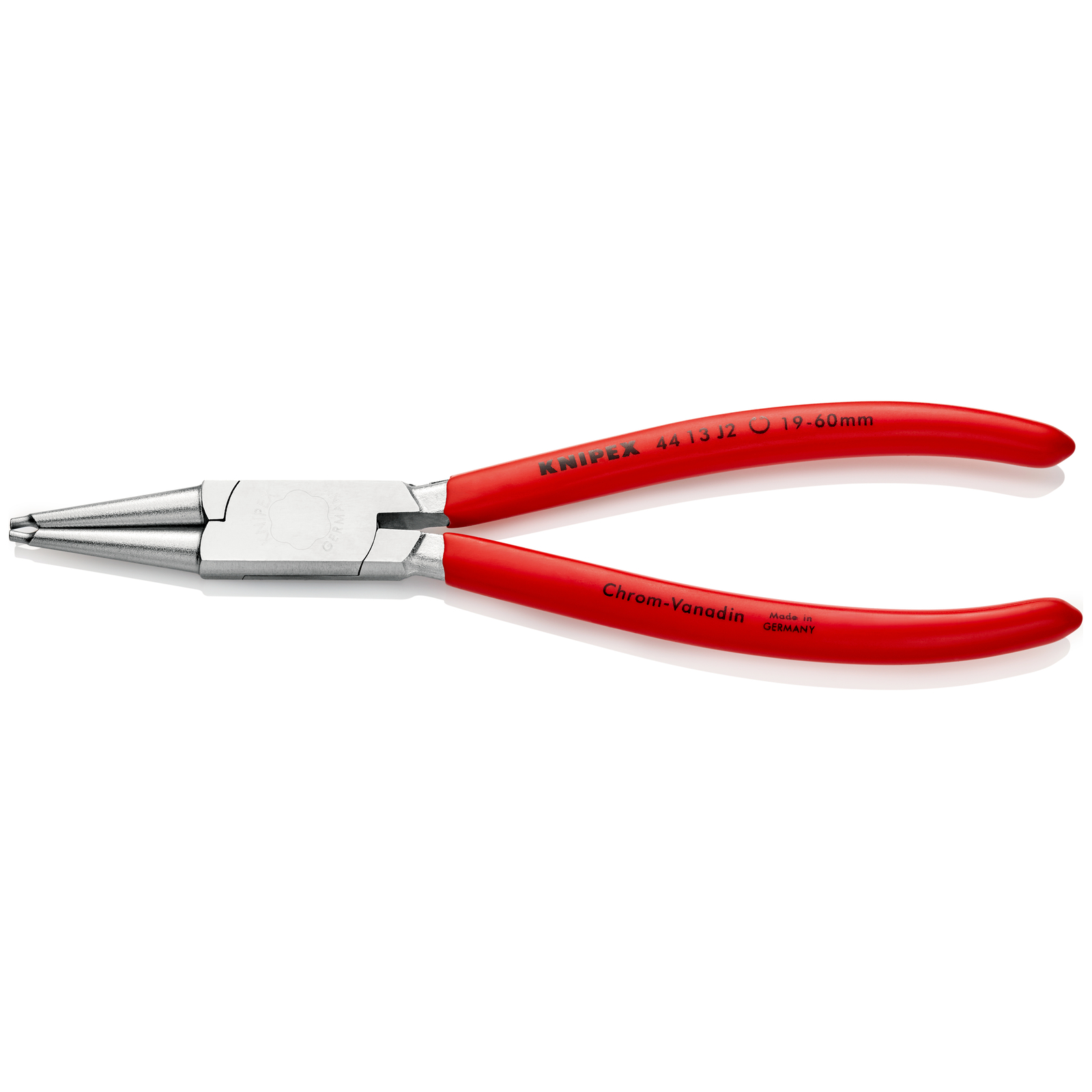 Pince pour circlips intérieurs Alésage 19 à 60mm - 180mm - Gainage PVC - Chromée KNIPEX - 4413J2