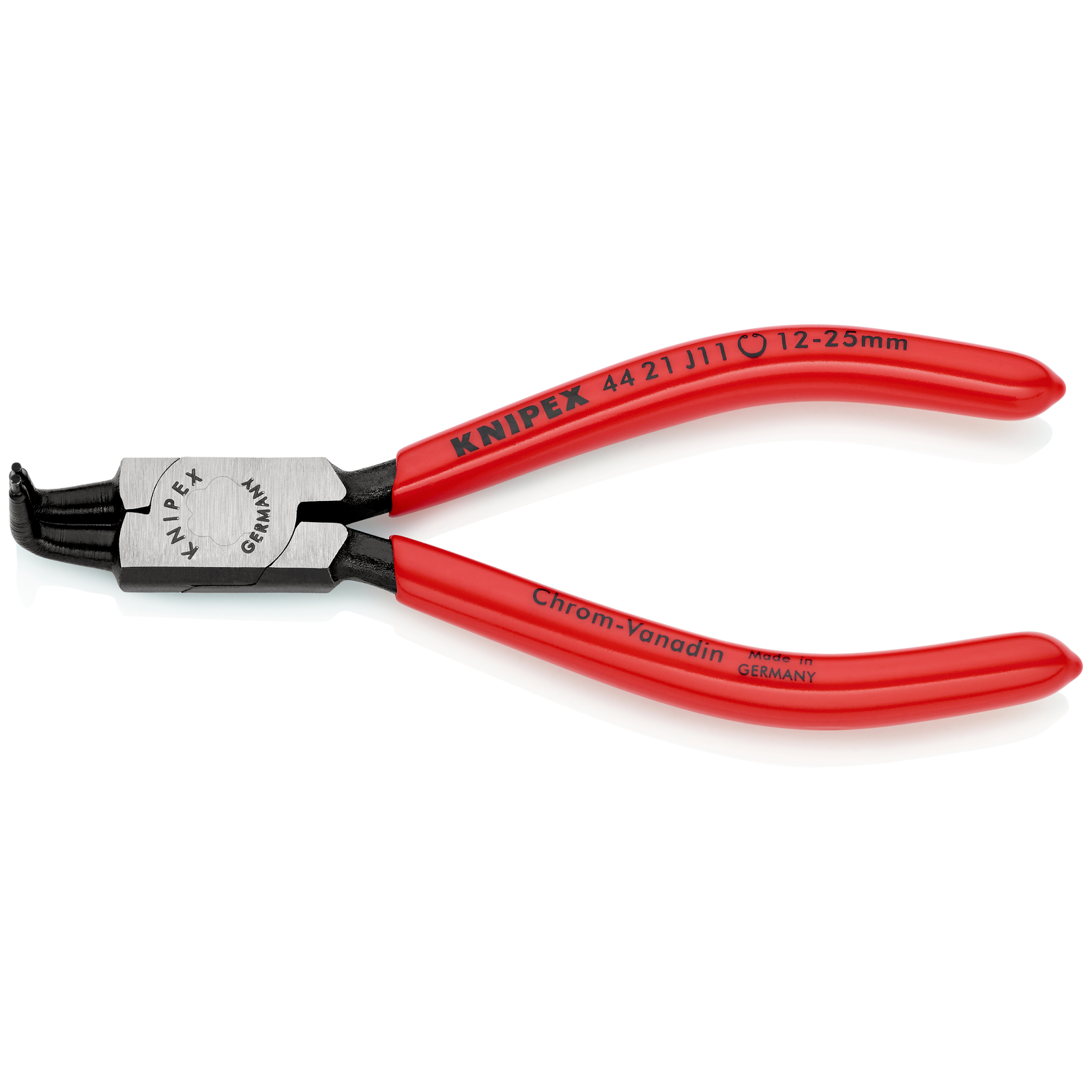 Pince pour circlips intérieurs Alésage de 12 à 25mm - 130mm à 90° - Gainage PVC KNIPEX - 4421J11