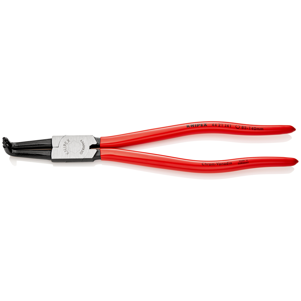 Pince pour circlips intérieurs coudée à 90° de 85 à 140mm - Gainage PVC KNIPEX - 4421J41