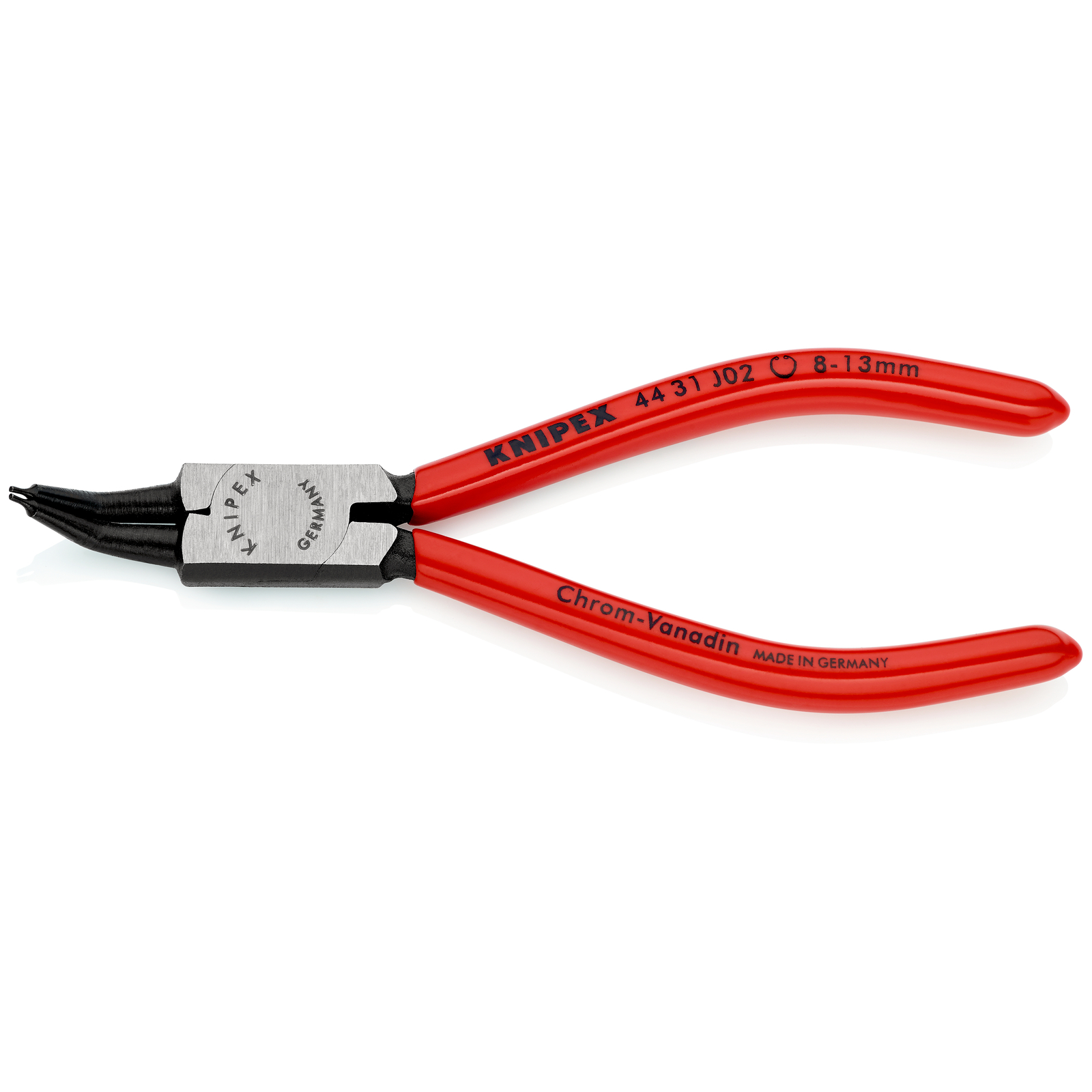 Pince pour circlips intérieurs Alésage de 8 à 13mm - 140mm à 45° - Gainage PVC KNIPEX - 4431J02