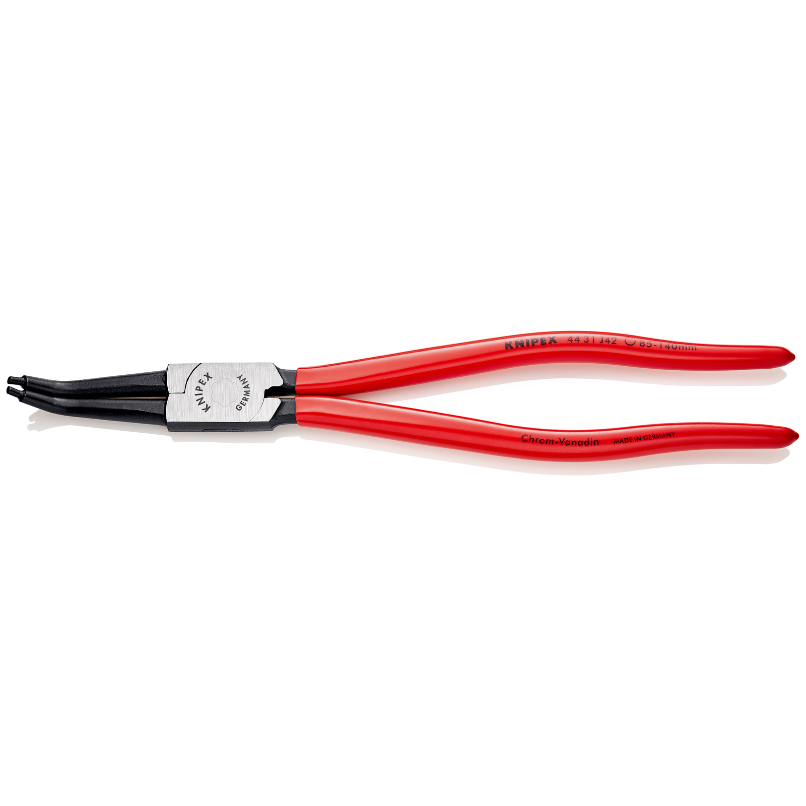 Pince pour circlips intérieurs Alésage de 85 à 140mm - 310mm à 45° - Gainage PVC KNIPEX - 4431J42