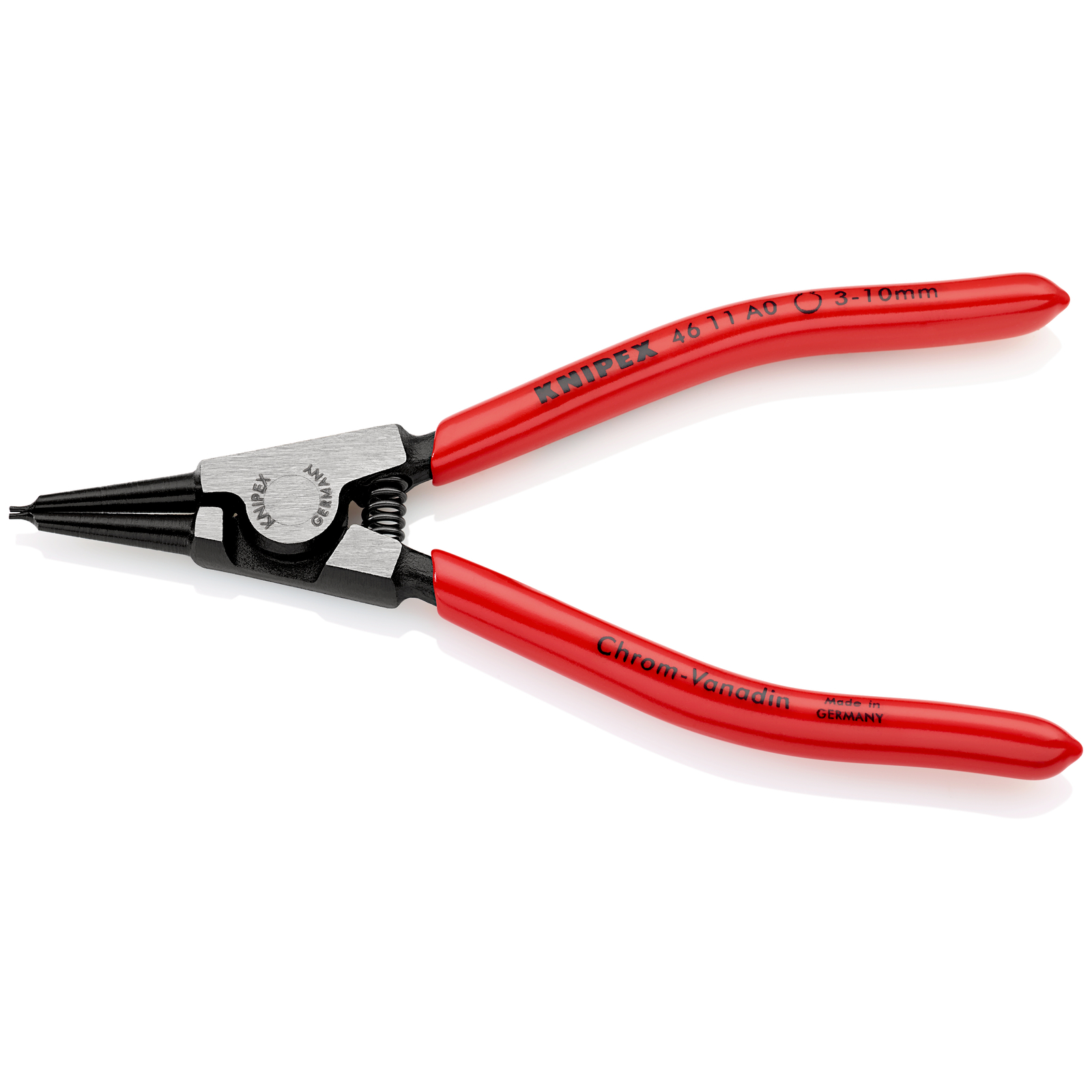 Pince pour circlips extérieurs Arbre de 3 à 10mm - Gainage PVC - 140mm KNIPEX - 4611A0