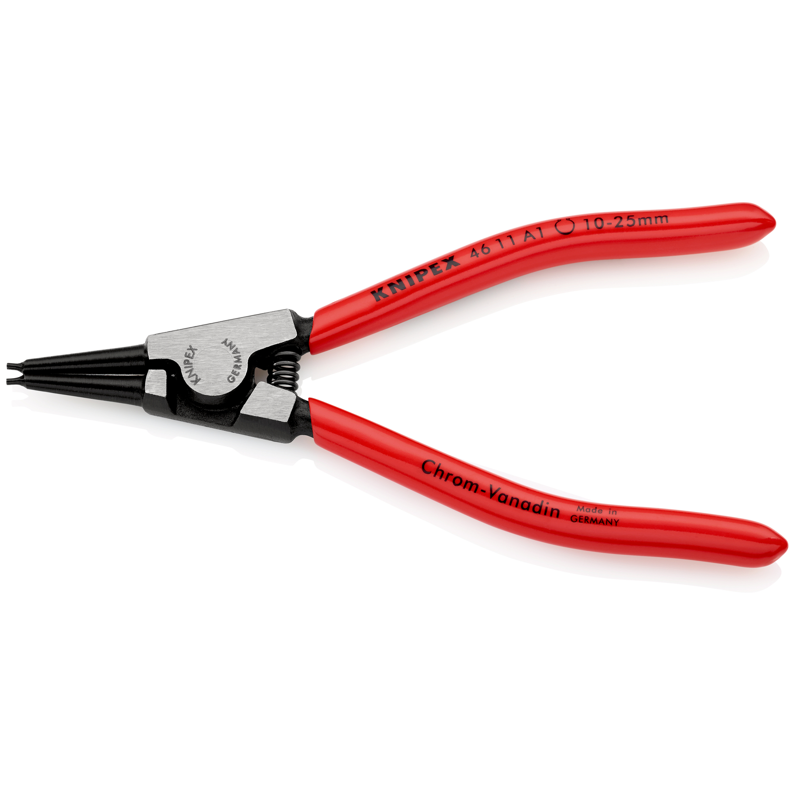 Pince pour circlips extérieurs Arbre de 10 à 25mm - Gainage PVC - 140mm - SC KNIPEX - 4611A1SB