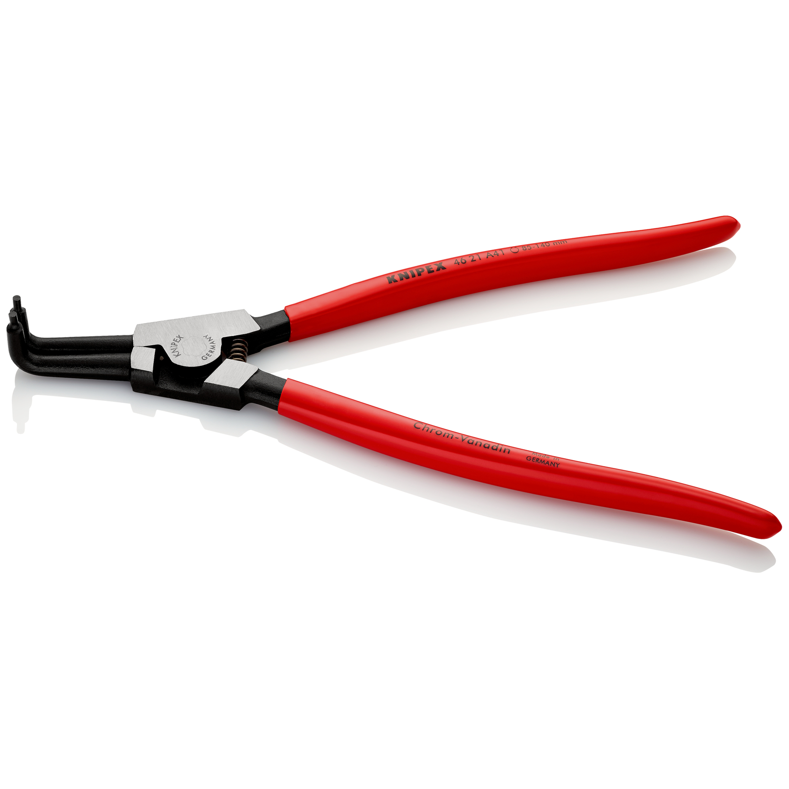 Pince pour circlips extérieurs d'Arbre de 85 à 140mm - 300mm 90° - Gainage PVC KNIPEX - 4621A41