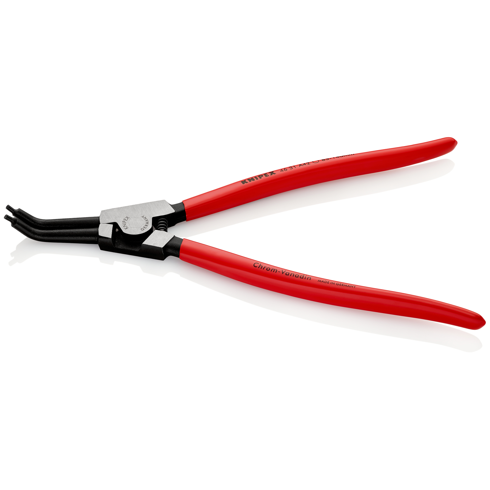 Pince pour circlips extérieurs d'Arbre de 85 à 140mm - 310mm 45° - Gainage PVC KNIPEX - 4631A42