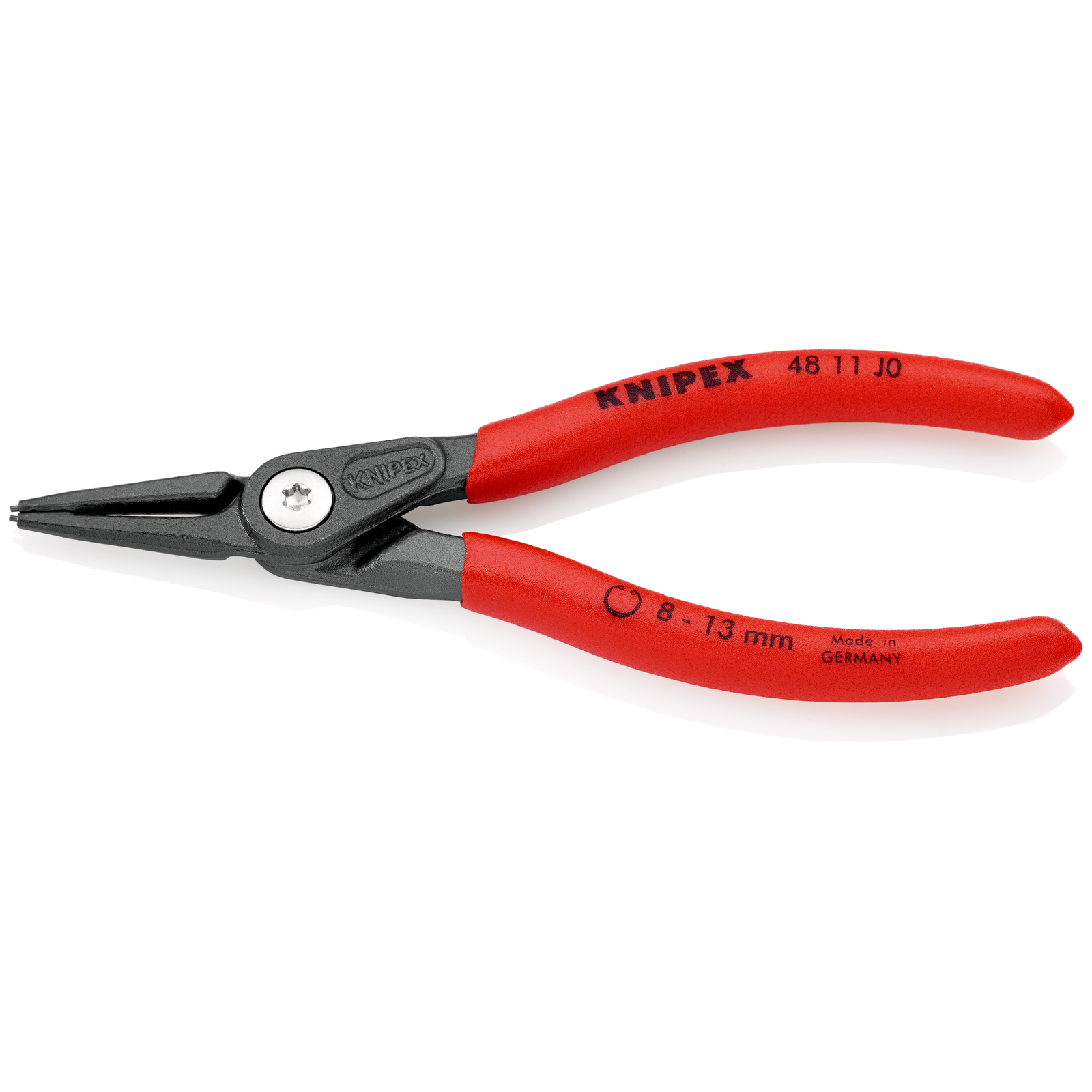 Pince de précision pour circlips intérieurs de 8 à 13mm - 140mm Gaines PVC - SC KNIPEX - 4811J0SB