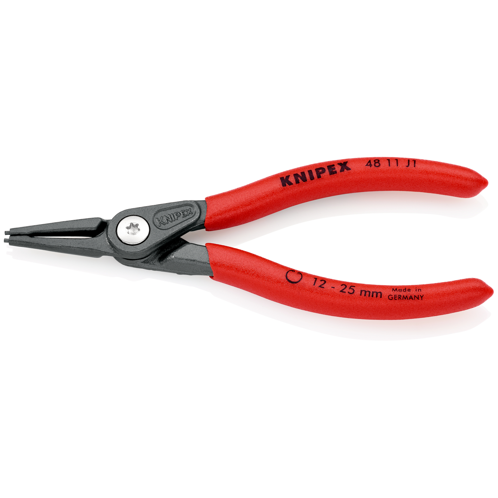 Pince de précision pour circlips intérieurs de 12 à 25mm - 140mm - Gainage PVC KNIPEX - 4811J1