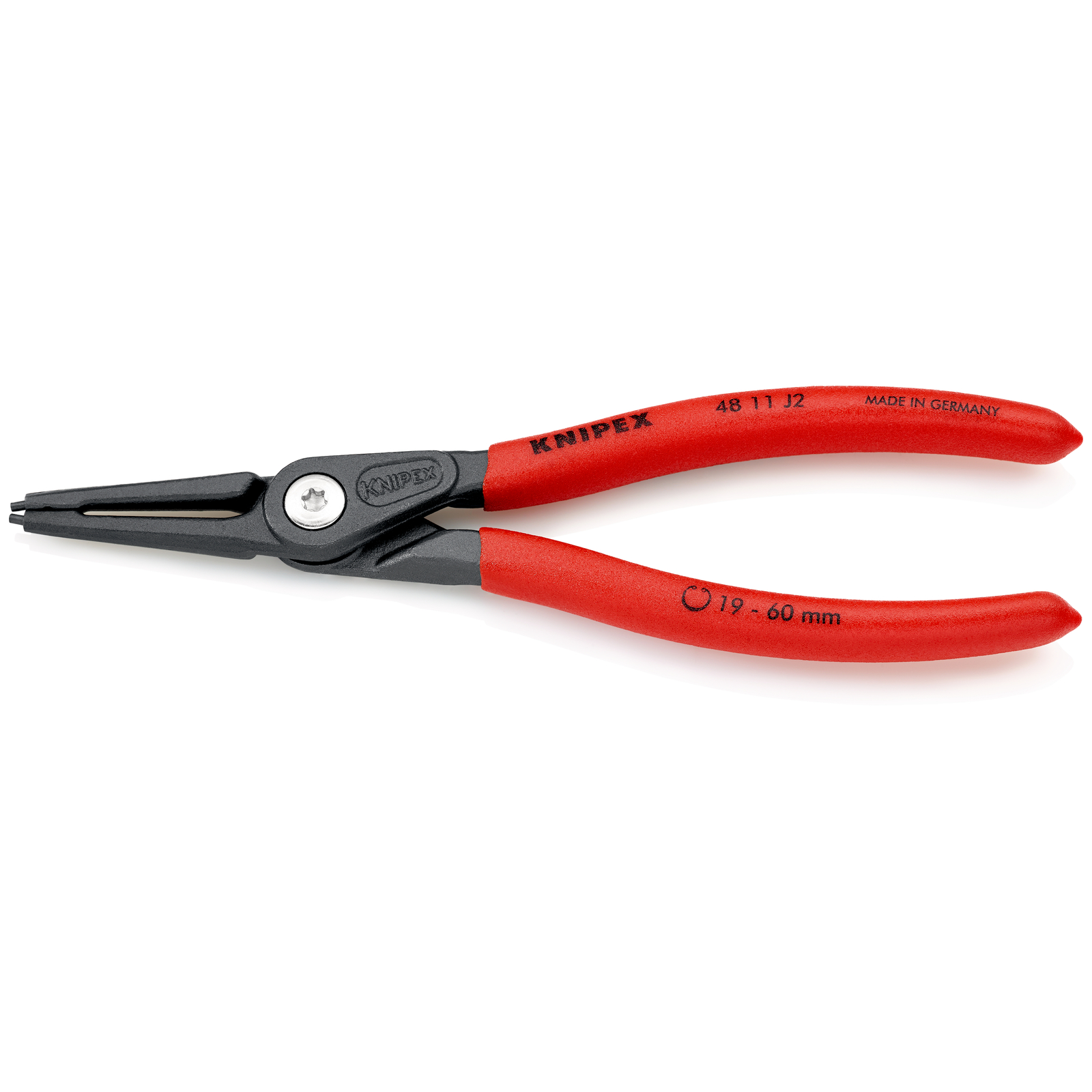 Pince de précision pour circlips intérieurs de 19 à 60mm - 180mm Gaines PVC -SC KNIPEX - 4811J2SB
