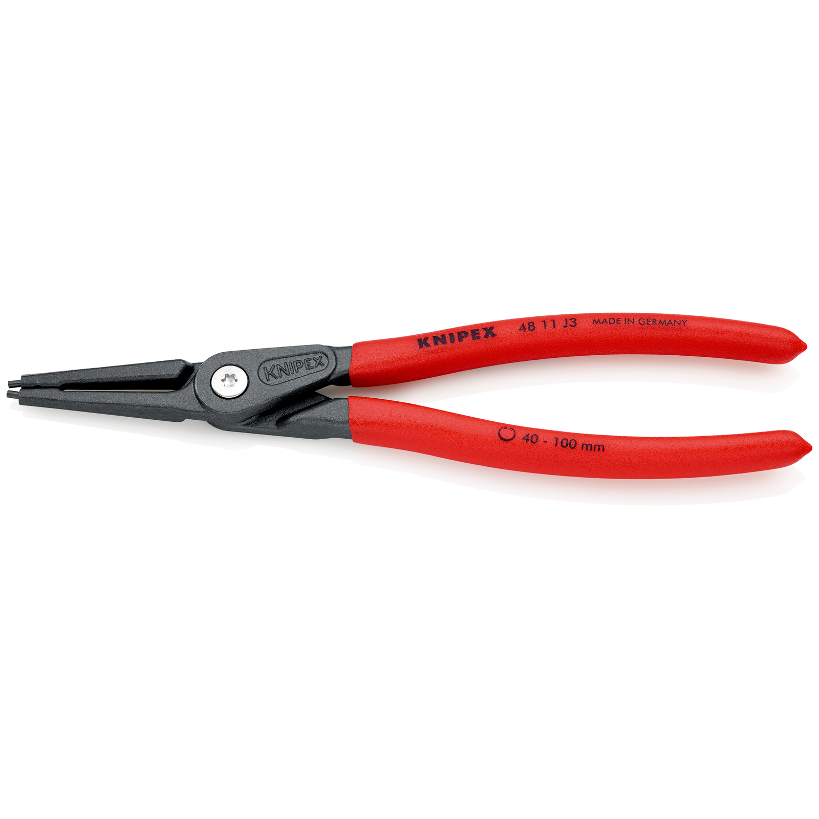 Pince de précision pour circlips intérieurs de 40 à 100mm - 225mm Gaines PVC-SC KNIPEX - 4811J3SB