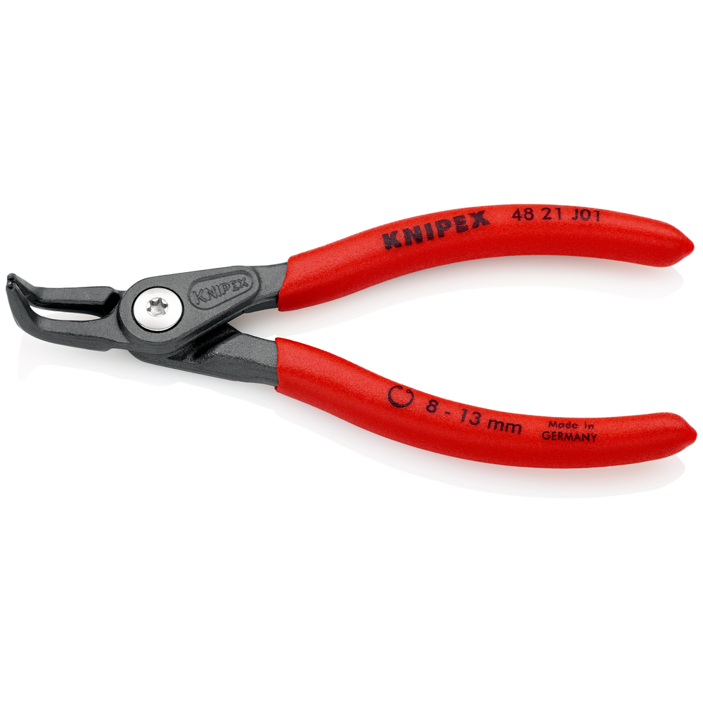 Pince pour circlips intérieurs coudée à 90° de 8 à 13mm - 130mm - Gainage PVC KNIPEX - 4821J01SB