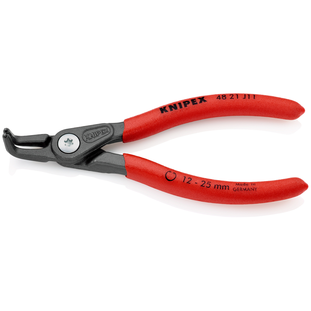 Pince pour circlips intérieurs coudée à 90° de 12 à 25mm -130mm Gainage PVC KNIPEX - 4821J11SB