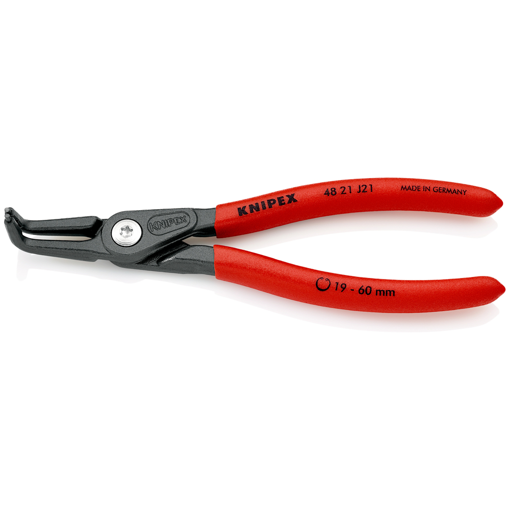 Pince pour circlips intérieurs coudée à 90° de 85 à 140mm - 305mm - Gainage PVC KNIPEX - 4821J41SB