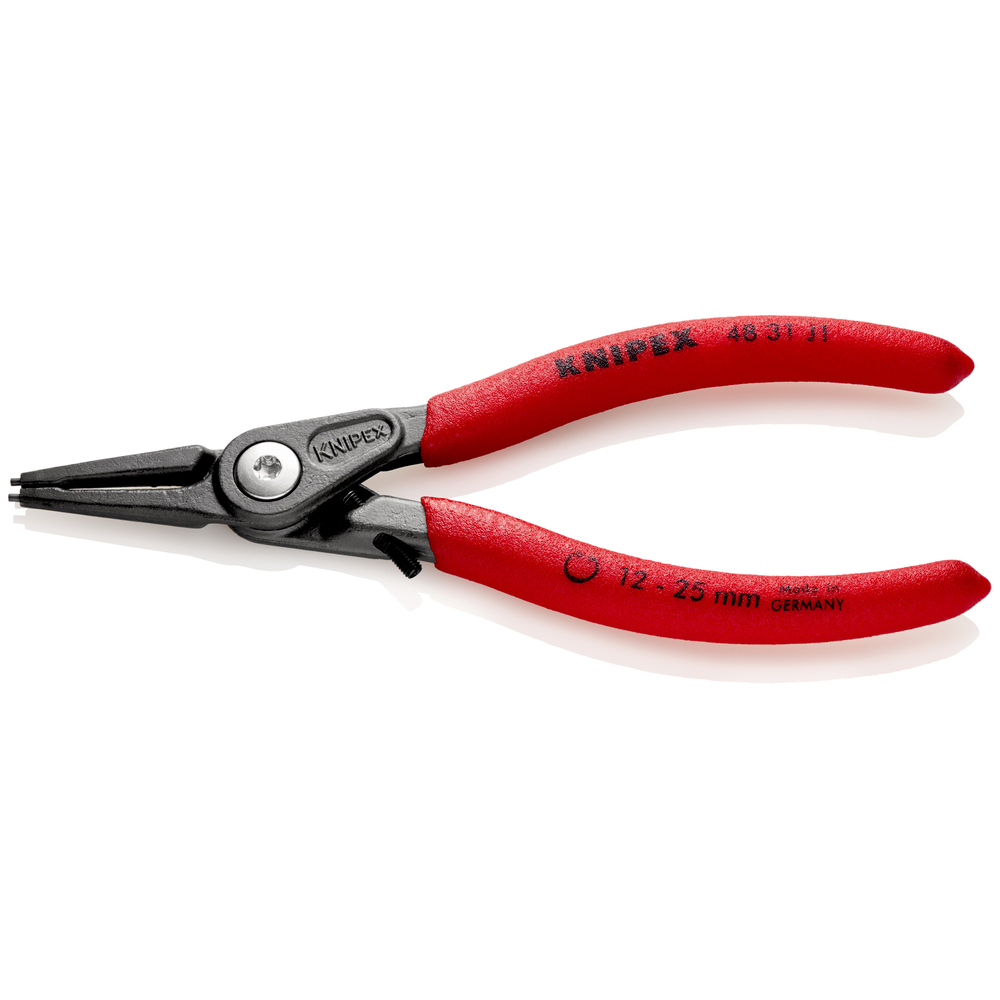 Pince circlips intérieurs de 12 à 25mm + vis de réglage - 140mm - Gainage PVC KNIPEX - 4831J1