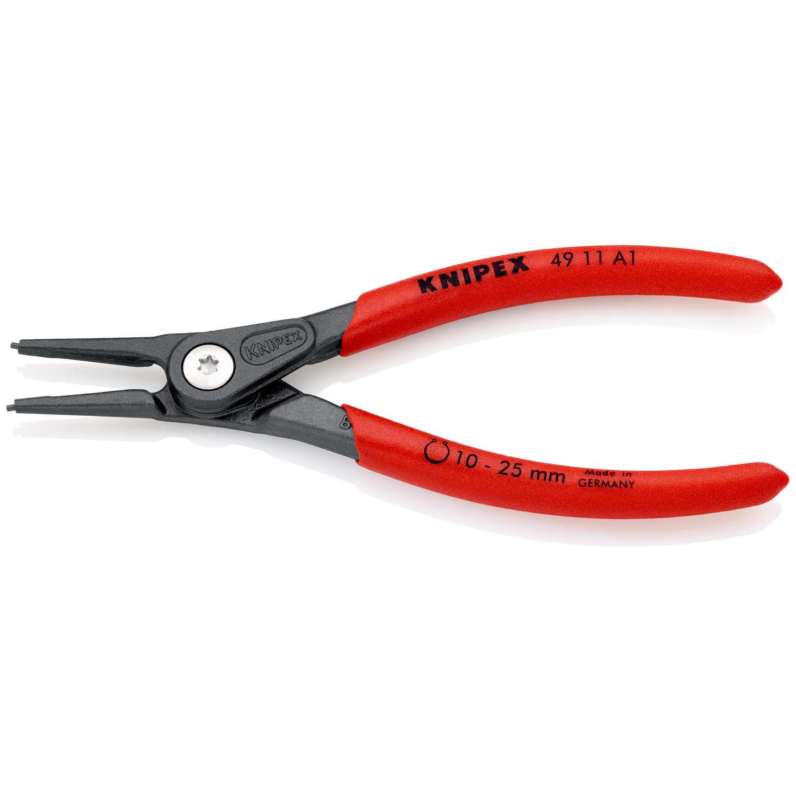 Pince de précision pour circlips intérieurs de 10 à 25mm -140mm- Gaines PVC - SC KNIPEX - 4911A1SB