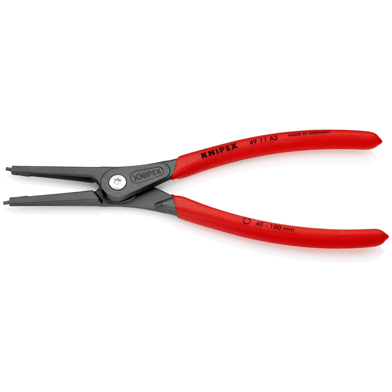 Pince de précision pour circlips extérieurs de 40 à 100mm - 225mm -Gaines PVC-SC KNIPEX - 4911A3SB
