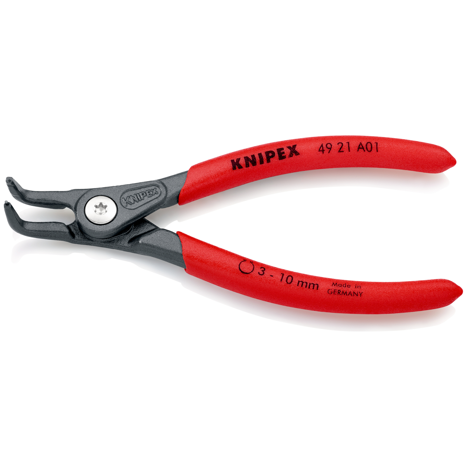 Pince de précision pour circlips extérieurs de 3 à 10mm 90° -130mm-Gaines PVC-SC KNIPEX - 4921A01SB