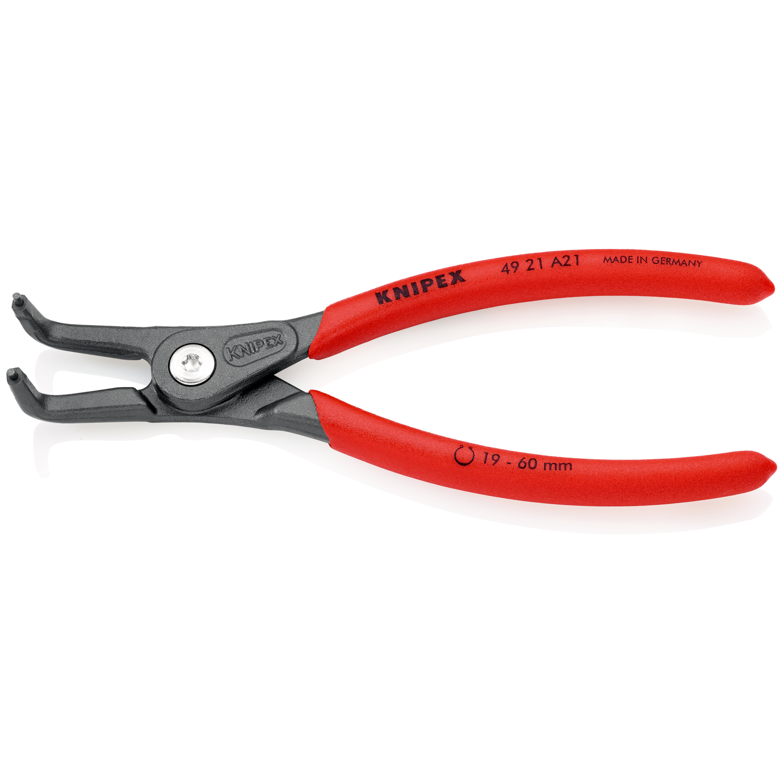 Pince de précision pour circlips extérieurs de 19 à 60mm - 165mm 90°- Gaines PVC KNIPEX - 4921A21