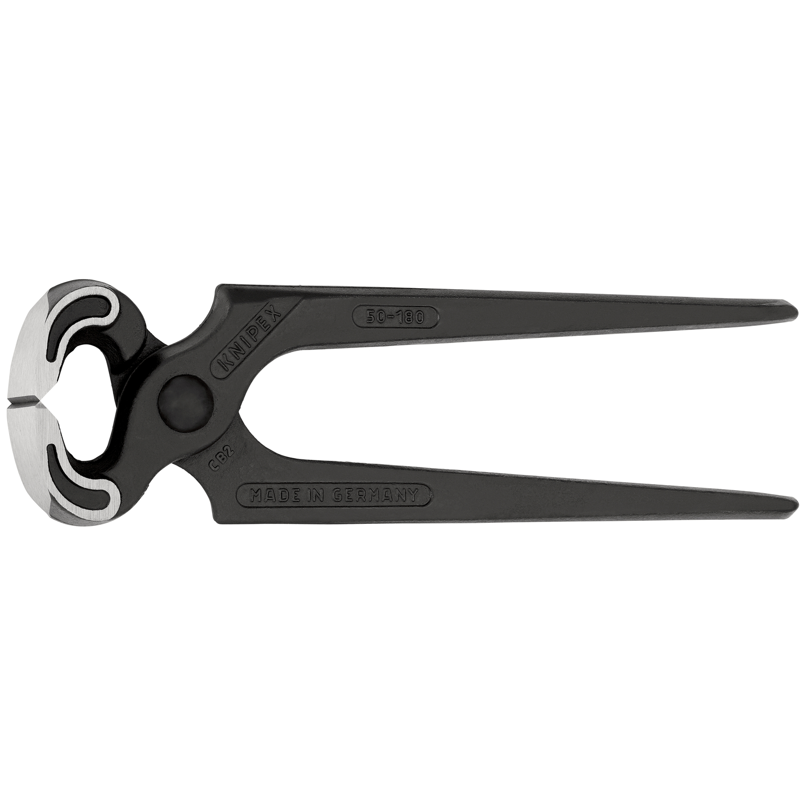 Tenaille Sollicitations extrêmes 180mm - Atramentisée noire, tête polie - 60 HRC KNIPEX - 5000180