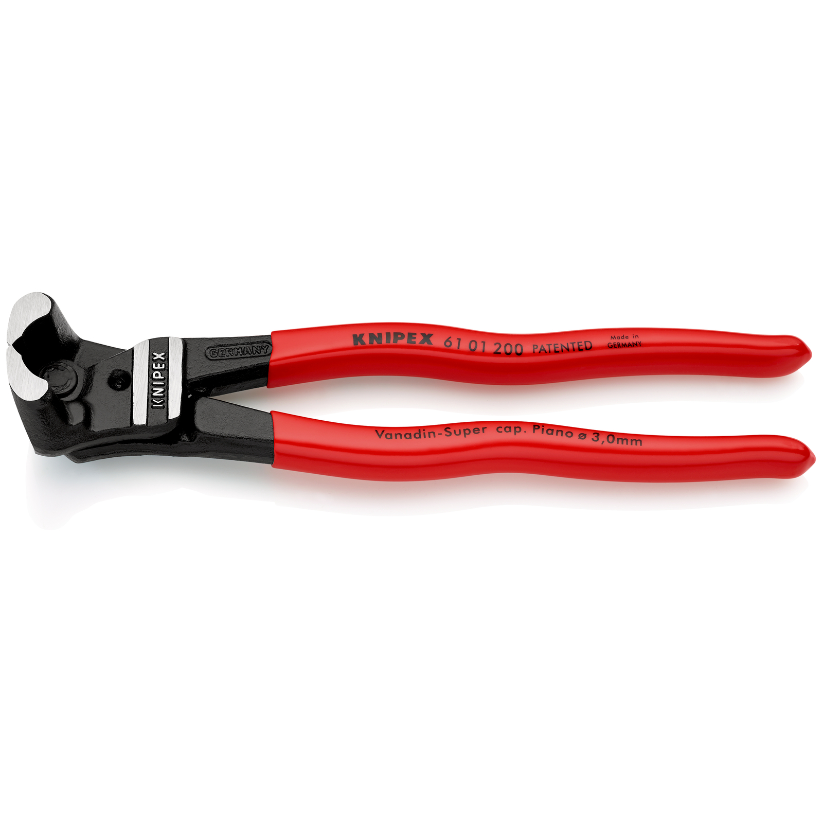 Pince coupante de devant démultipliée pour boulons 200mm - Gainage PVC - SC KNIPEX - 6101200SB