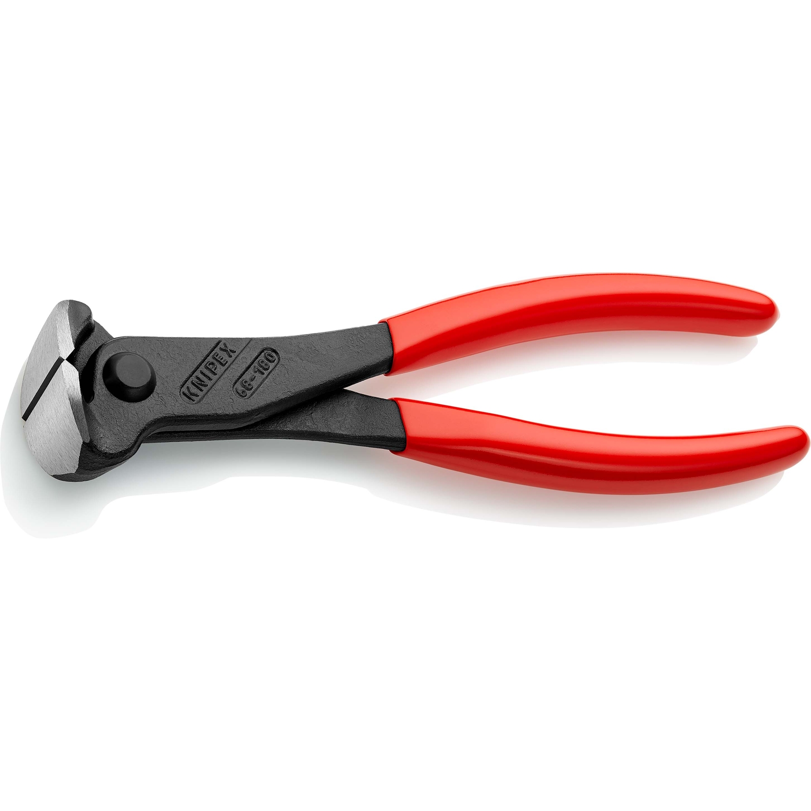 Pince coupante de devant démultipliée à tête large 180mm - Gainage PVC -61 HRC KNIPEX - 6801180