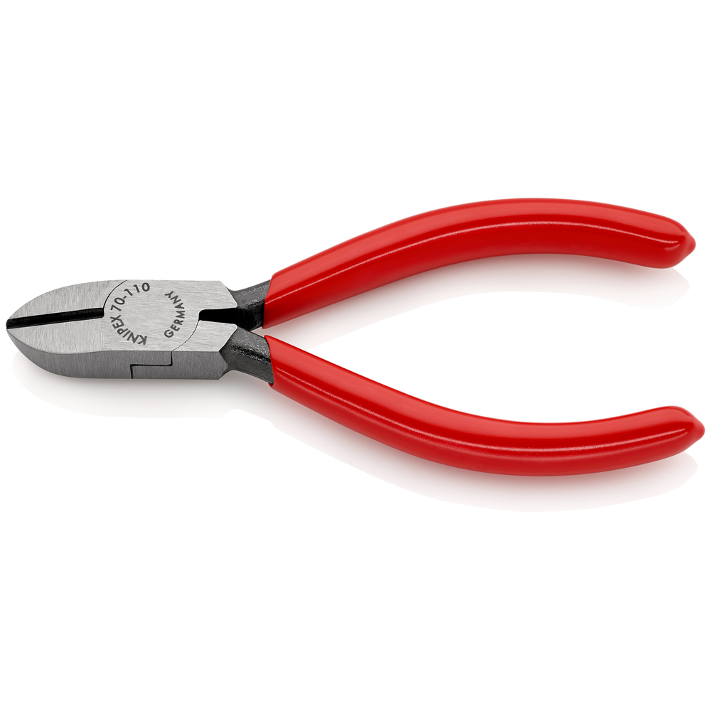 Pince coupante de côté 110mm - Tête étroite - Gainage PVC - Finition polie KNIPEX - 7001110EAN