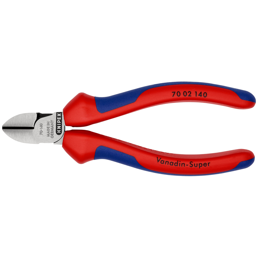 Pince coupante cote 140mm bimatiere - Sur carte - KNIPEX - 70 02 140 SB