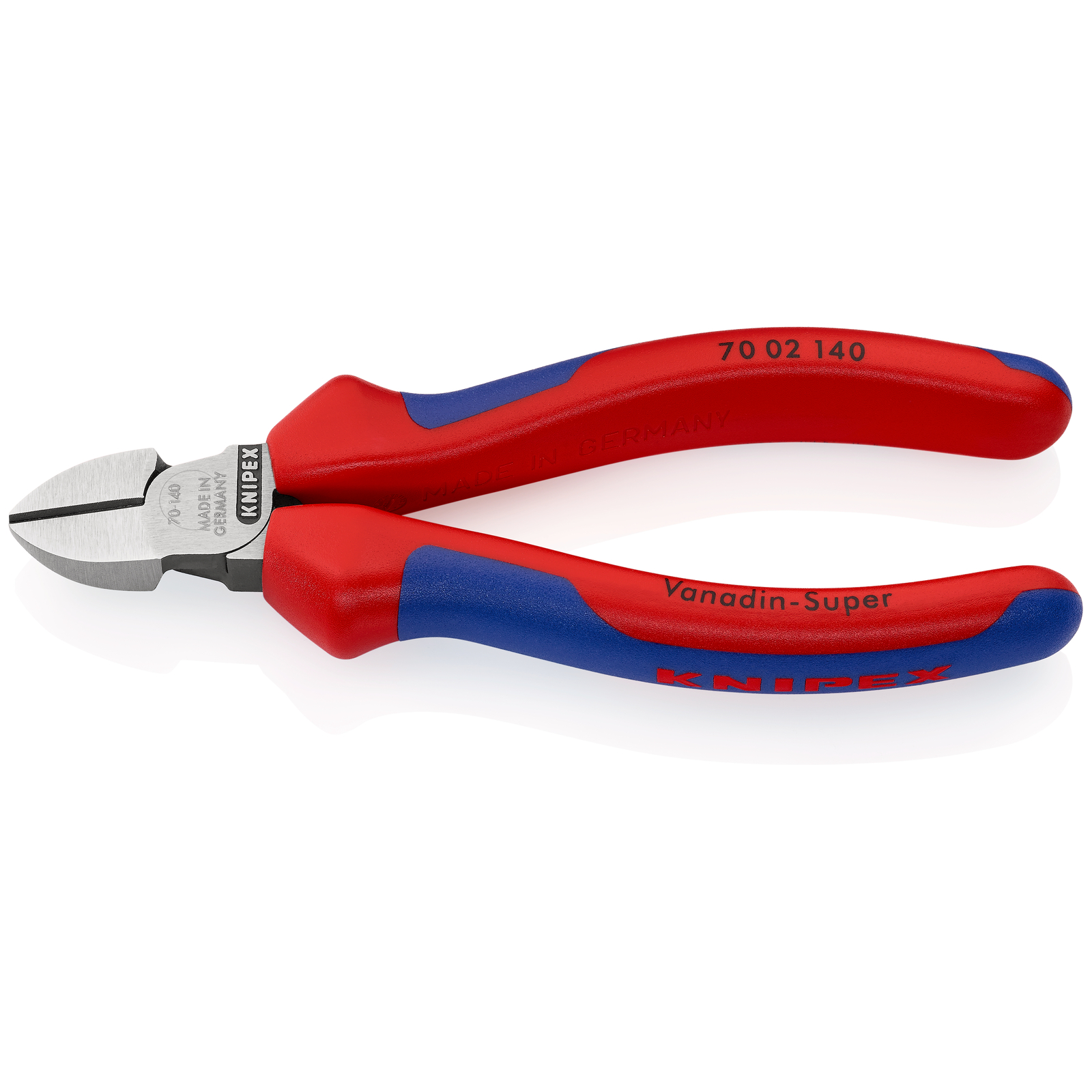 Pince coupante de côté multiusage 140mm - Tête étroite - Bi-matière - 62 HRC KNIPEX - 7002140