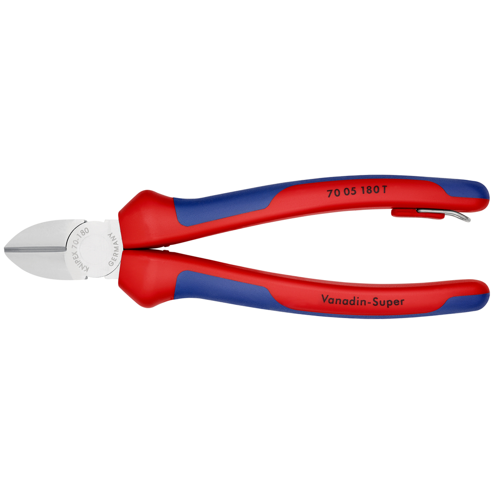 Pince coupte cote 180mm chrome antichute KNIPEX - 70 05 180 T
