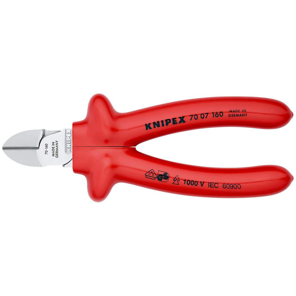 Pince coupante cote 160mm chrome 1000v KNIPEX - 70 07 160
