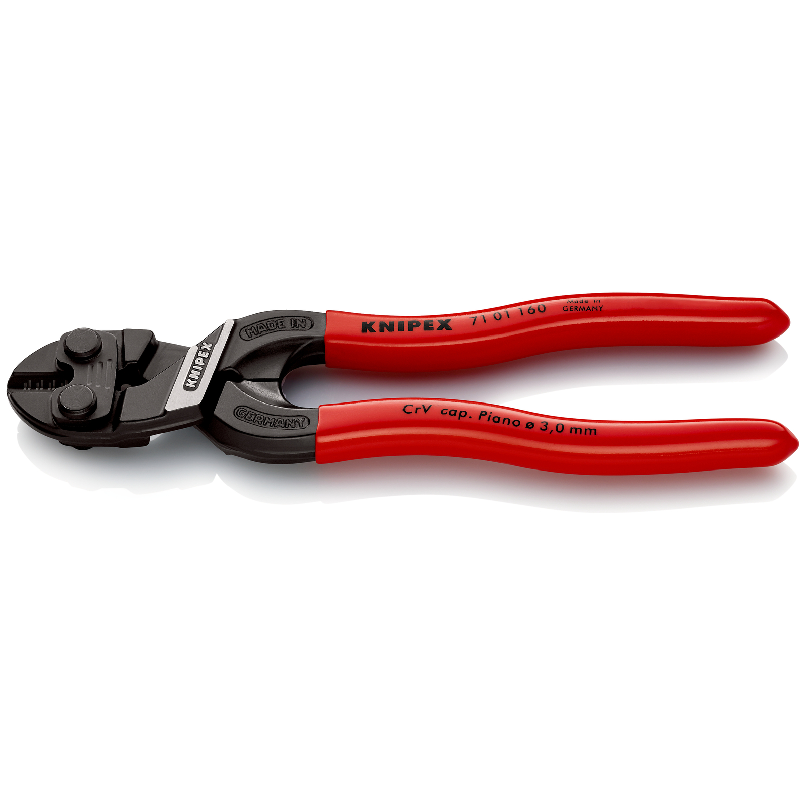 Pince coupe-boulon compact CoBolt 160mm - Gainage PVC - 64 HRC - SC KNIPEX - 7101160SB