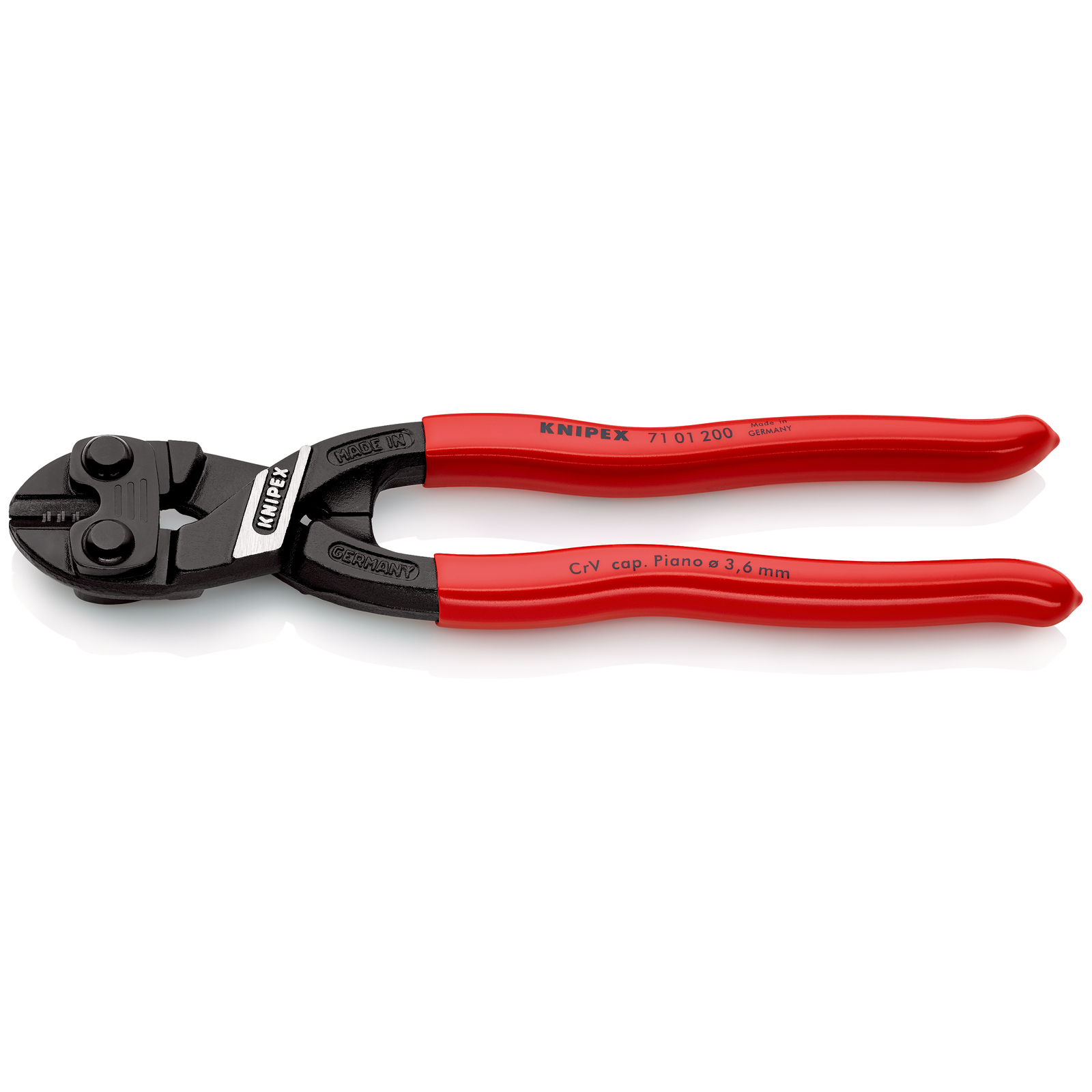 Pince coupe-boulon compact CoBolt 200mm - Gainage PVC - 64 HRC - SC KNIPEX - 7101200SB