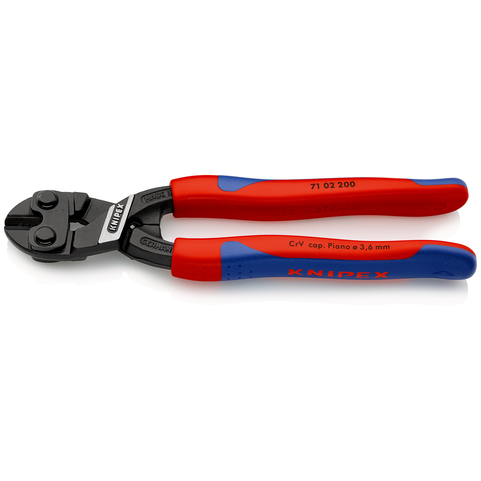 Pince coupe-boulon compact CoBolt 200mm - Bi-matière - 64 HRC KNIPEX - 7102200