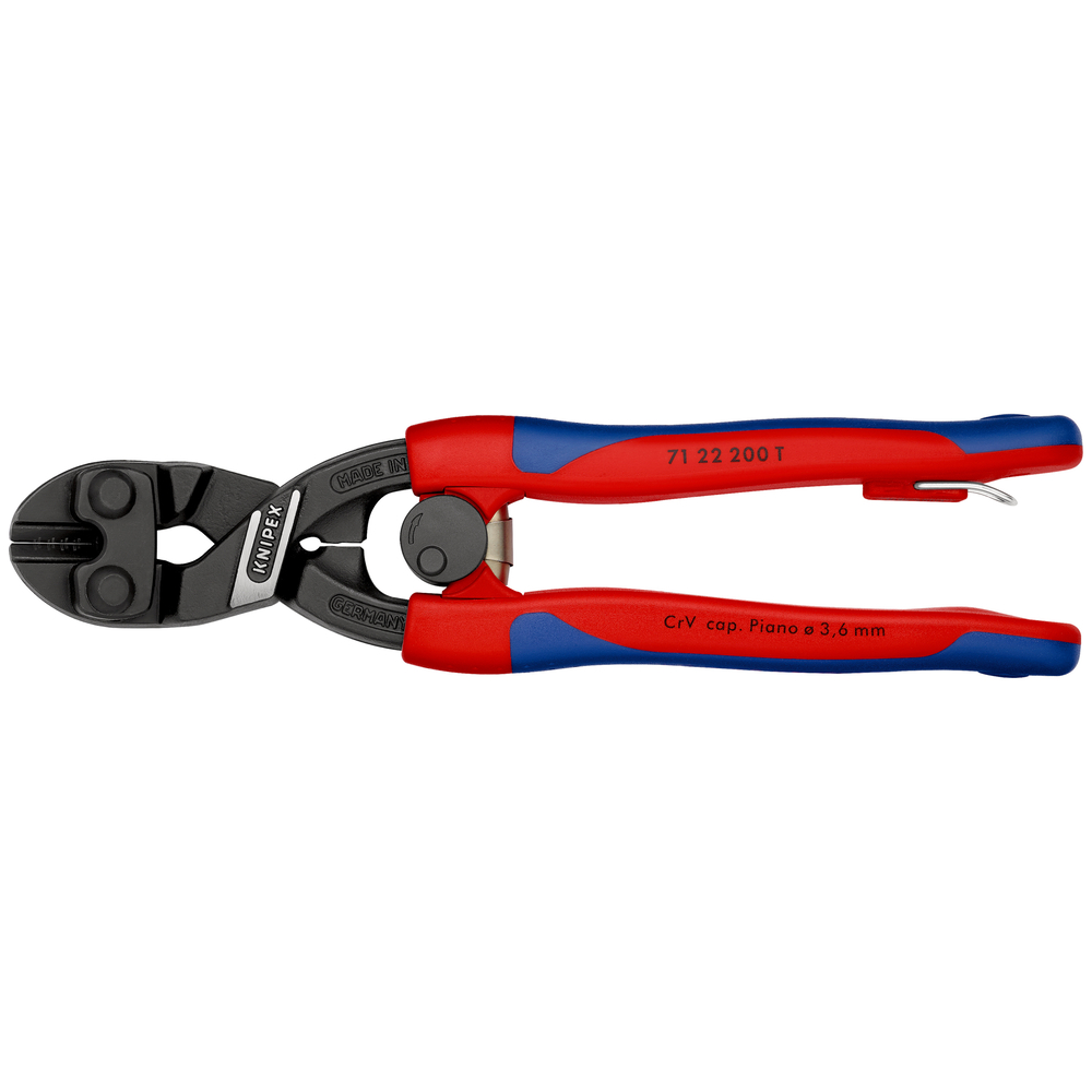 Coupe-boulon compact 200mm 20° antichute KNIPEX - 71 22 200 T BK