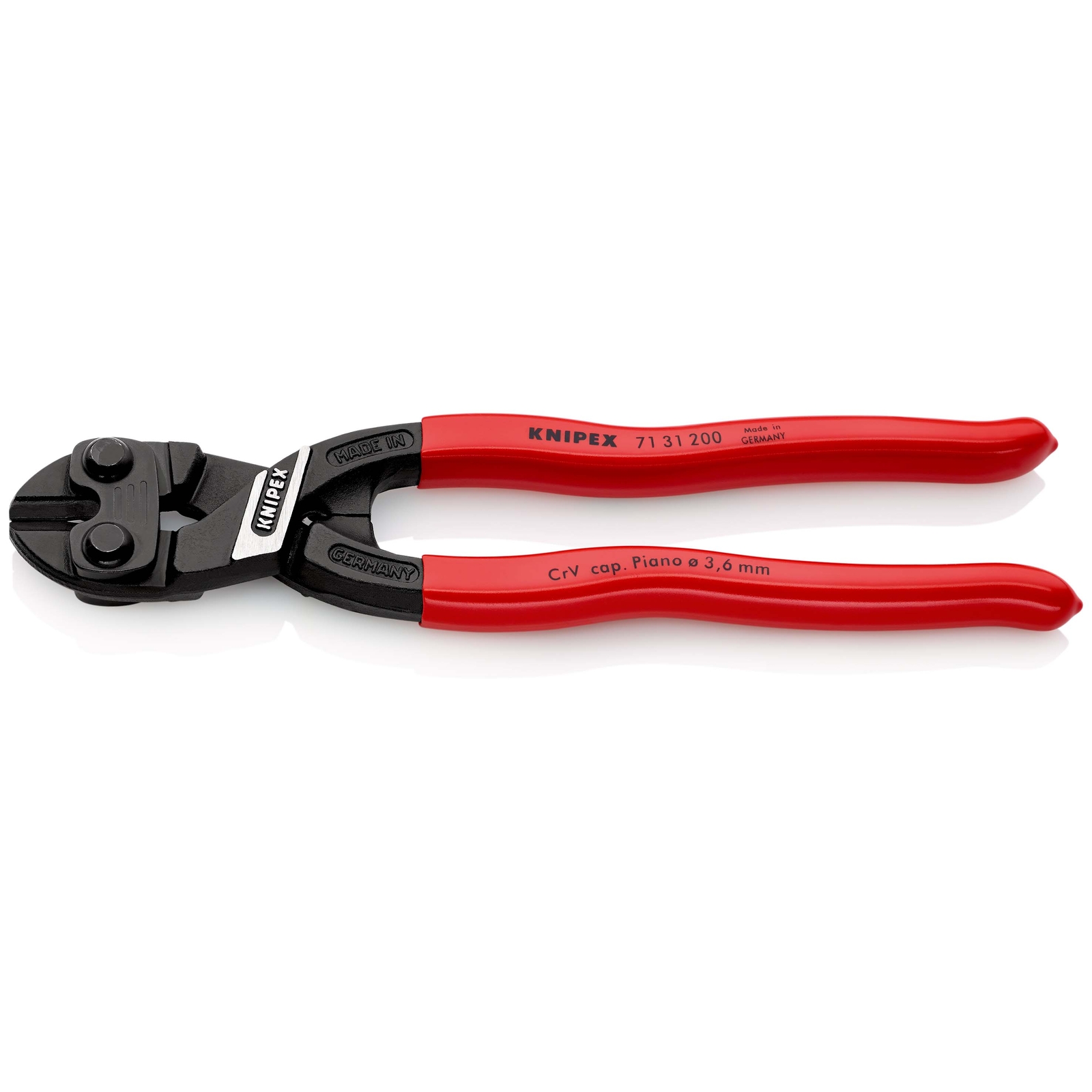 Pince coupe-boulon CoBolt profil de coupe ajouré 200mm - Gainage PVC - SC KNIPEX - 7131200SB