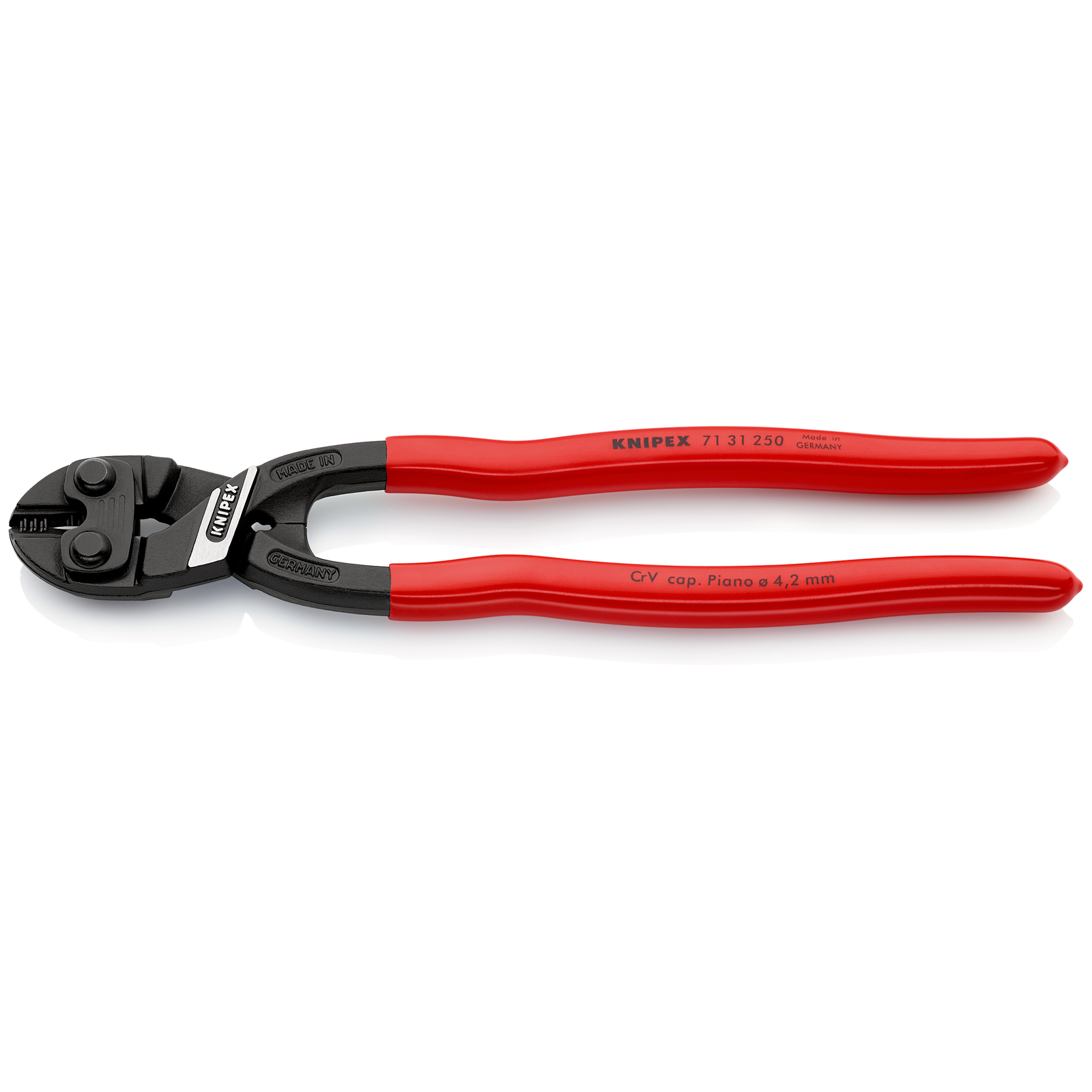 Pince coupe-boulon CoBolt XL profil de coupe ajouré 250mm - Gainage PVC - SC KNIPEX - 7131250SB