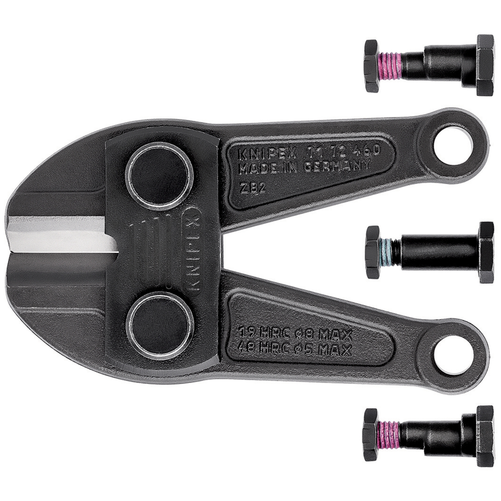 Tête de rechange pour coupe-boulon Haute Performance 460mm 1 paire de mâchoires KNIPEX - 7179460