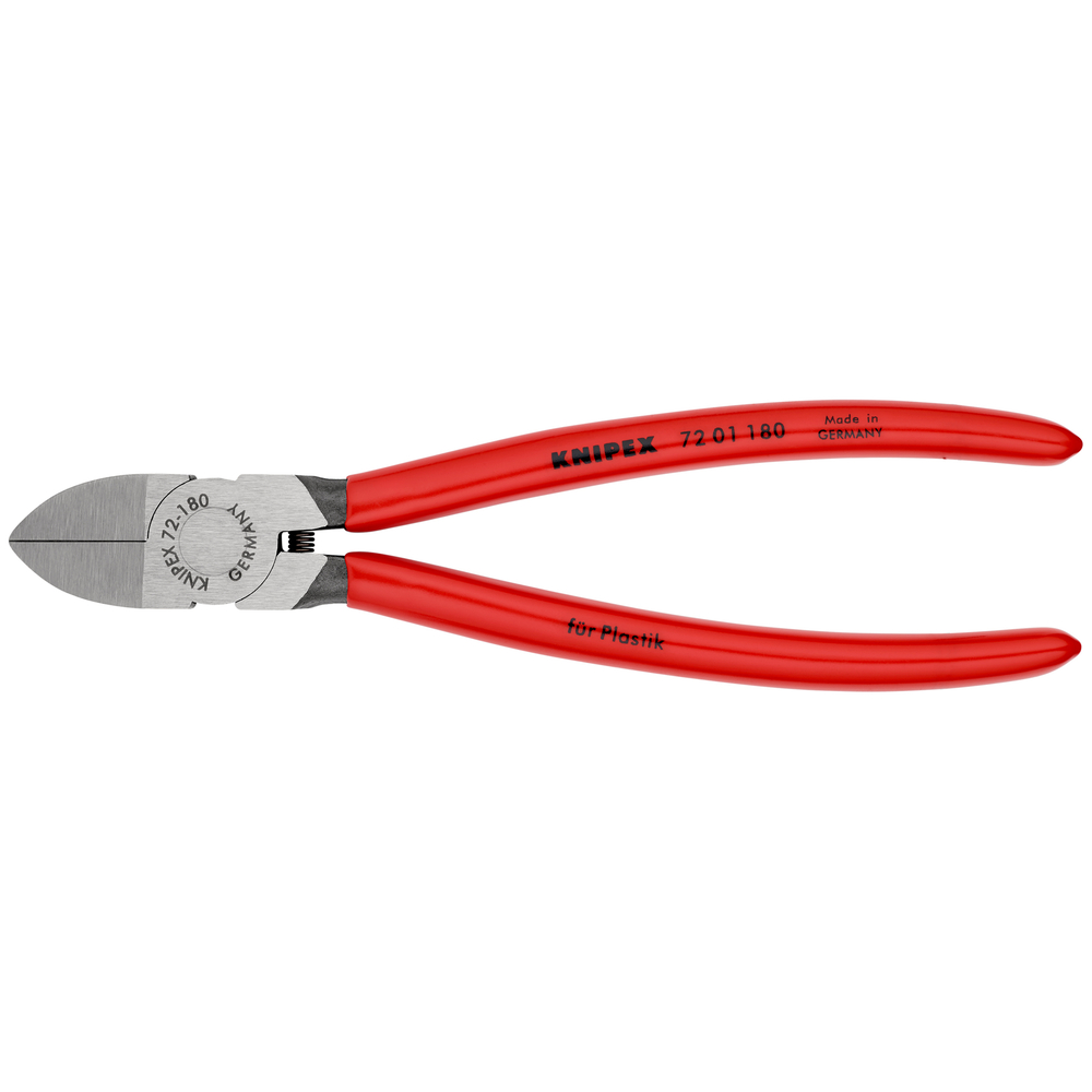 Pince  KNIPEX coupante de côté pour plastique 180mm 72 01 180