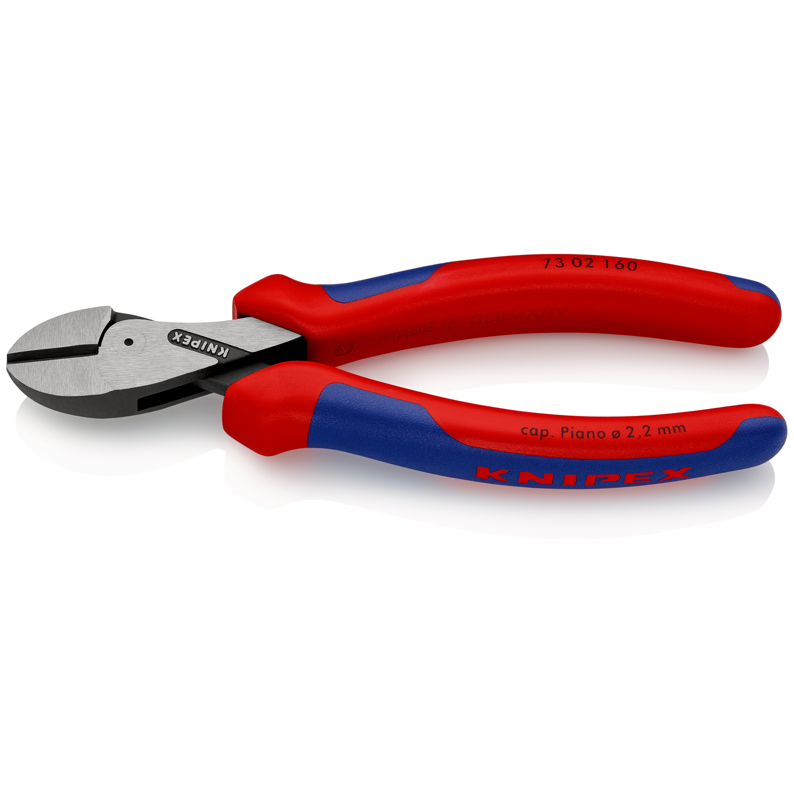 Pince coupante de côté X-Cut à forte démultiplication 160mm - Bi-matière - SC KNIPEX - 7302160SB