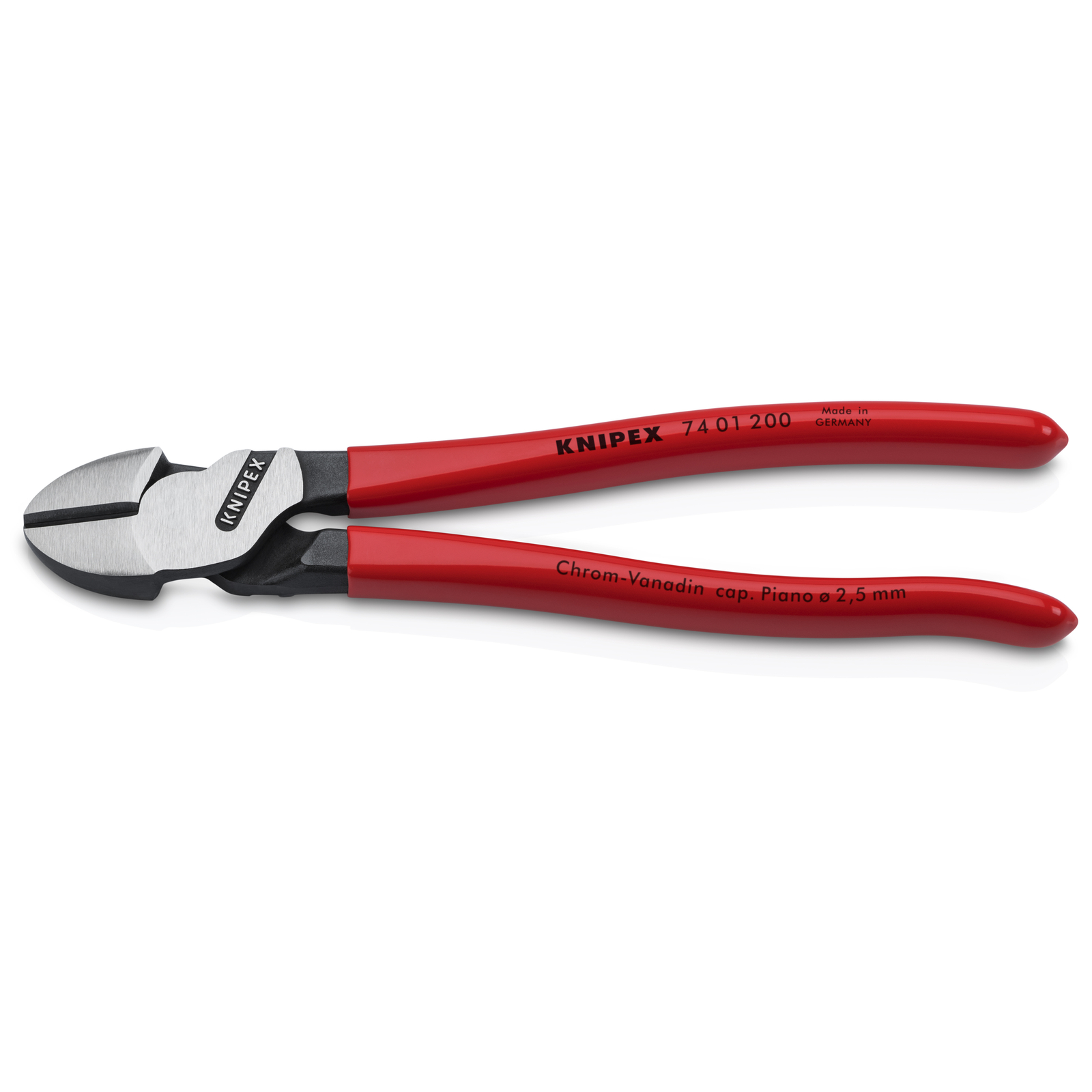 Pince coupante de côté forte démultiplication 200mm - Gainage PVC KNIPEX - 7401200