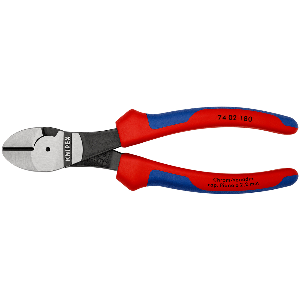 Pince coupante acier Ø 3,8 mm forte démultiplication KNIPEX - 74 02 180
