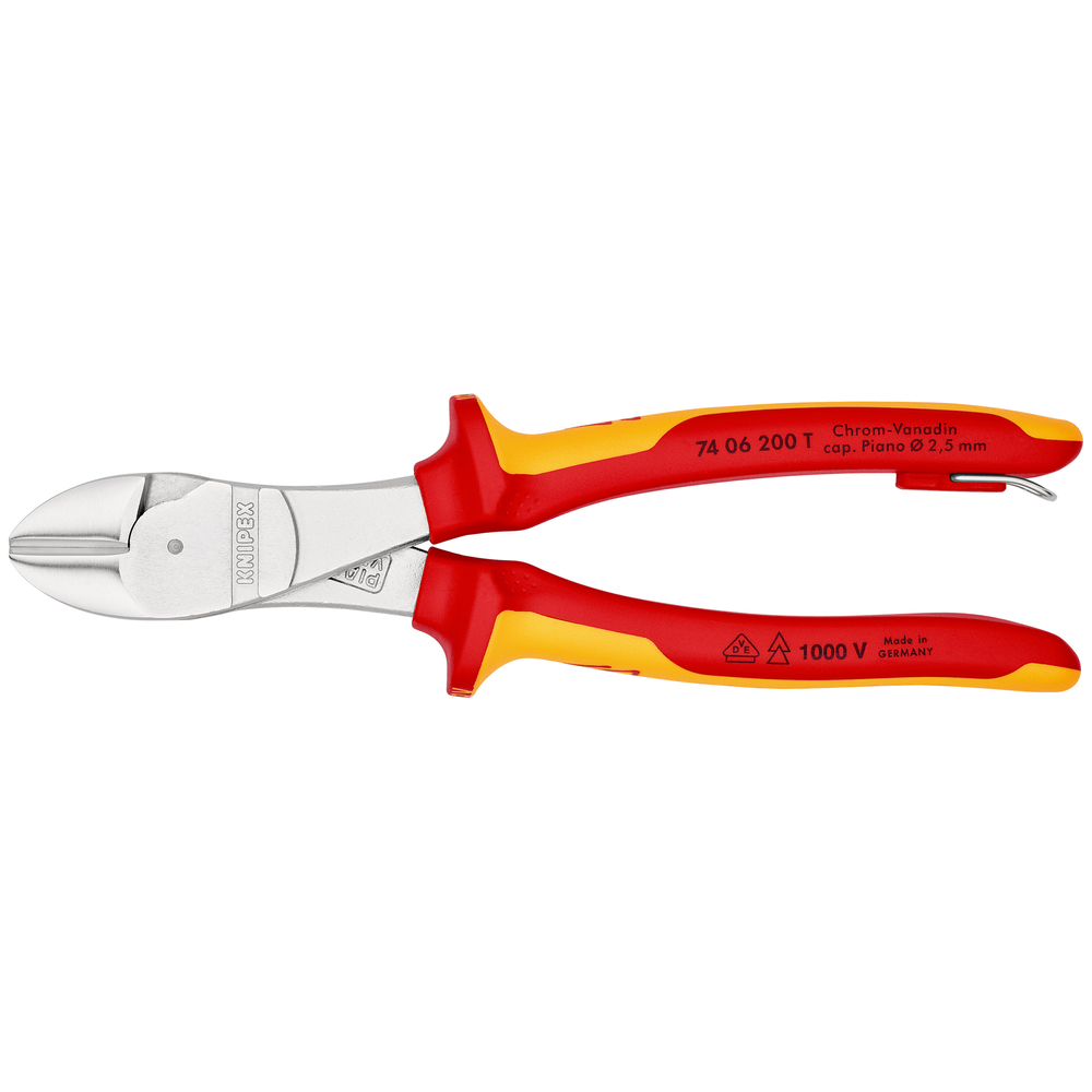 Pince cpte fte demult 200mm chr. 1000v t KNIPEX - 74 06 200 T